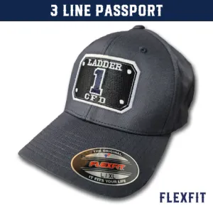 3 Line Passport Custom Hat - Flexfit