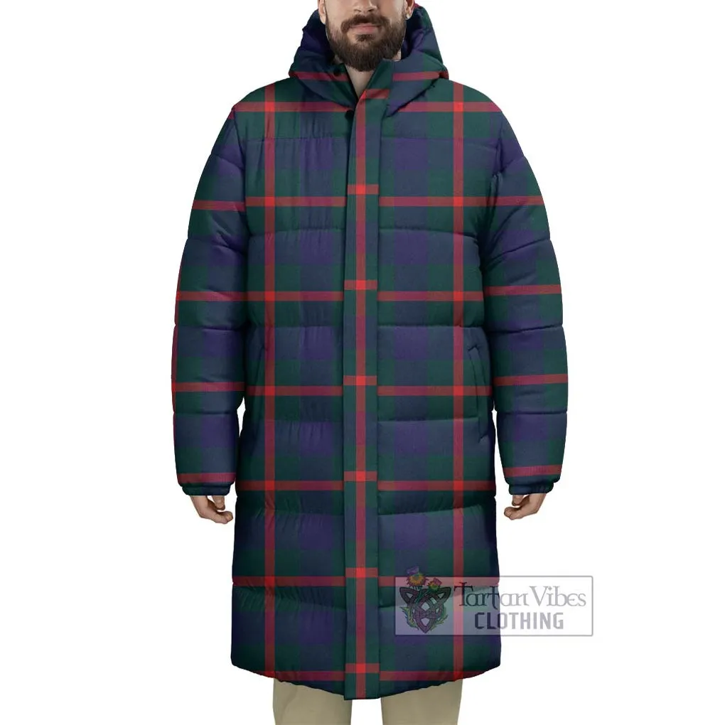 Agnew Tartan Long Down Jacket