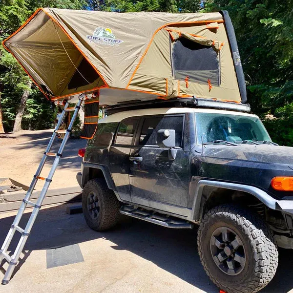 ALPHA HARDSHELL ROOFTOP TENT, ABS, 2-3 PERSON, BLACK, BY TUFF STUFF OVERLAND