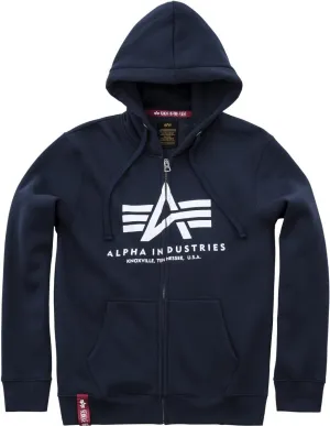 Alpha Industries Basic ZIP hoodie, dark blue