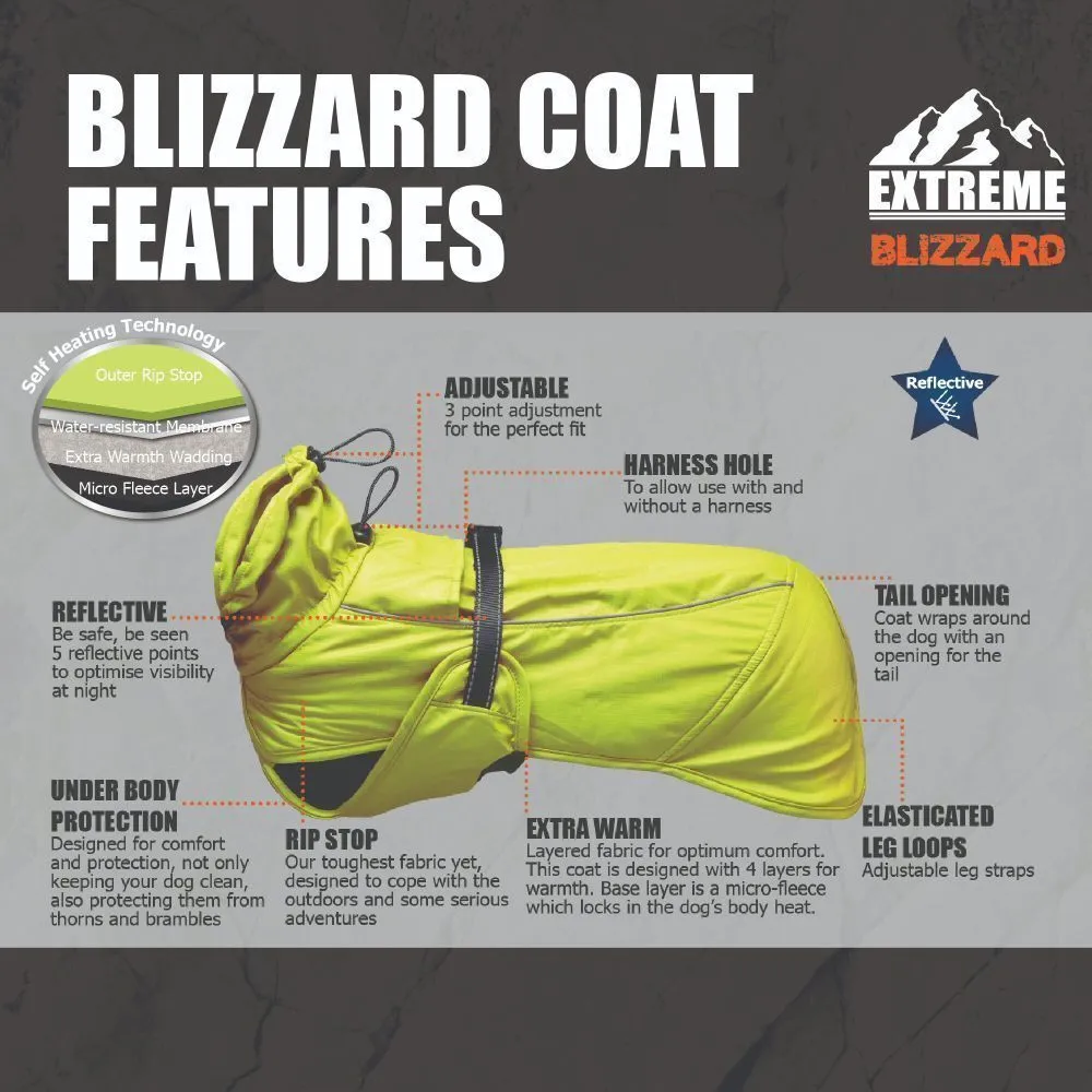 Ancol Extreme 60cm Hi-Vis Blizzard Dog Coat -  X-Large