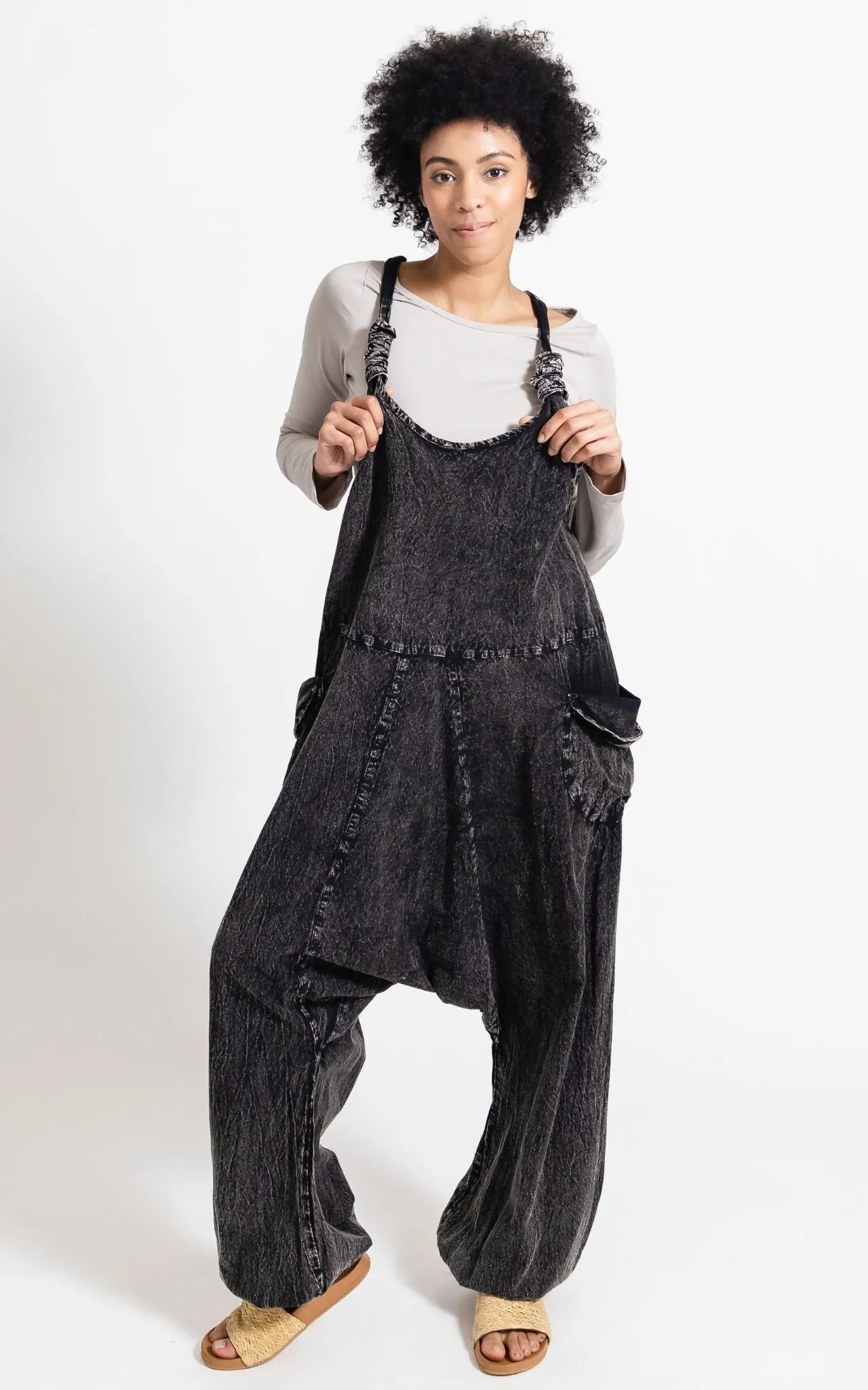 Bahini Overalls Long - Black