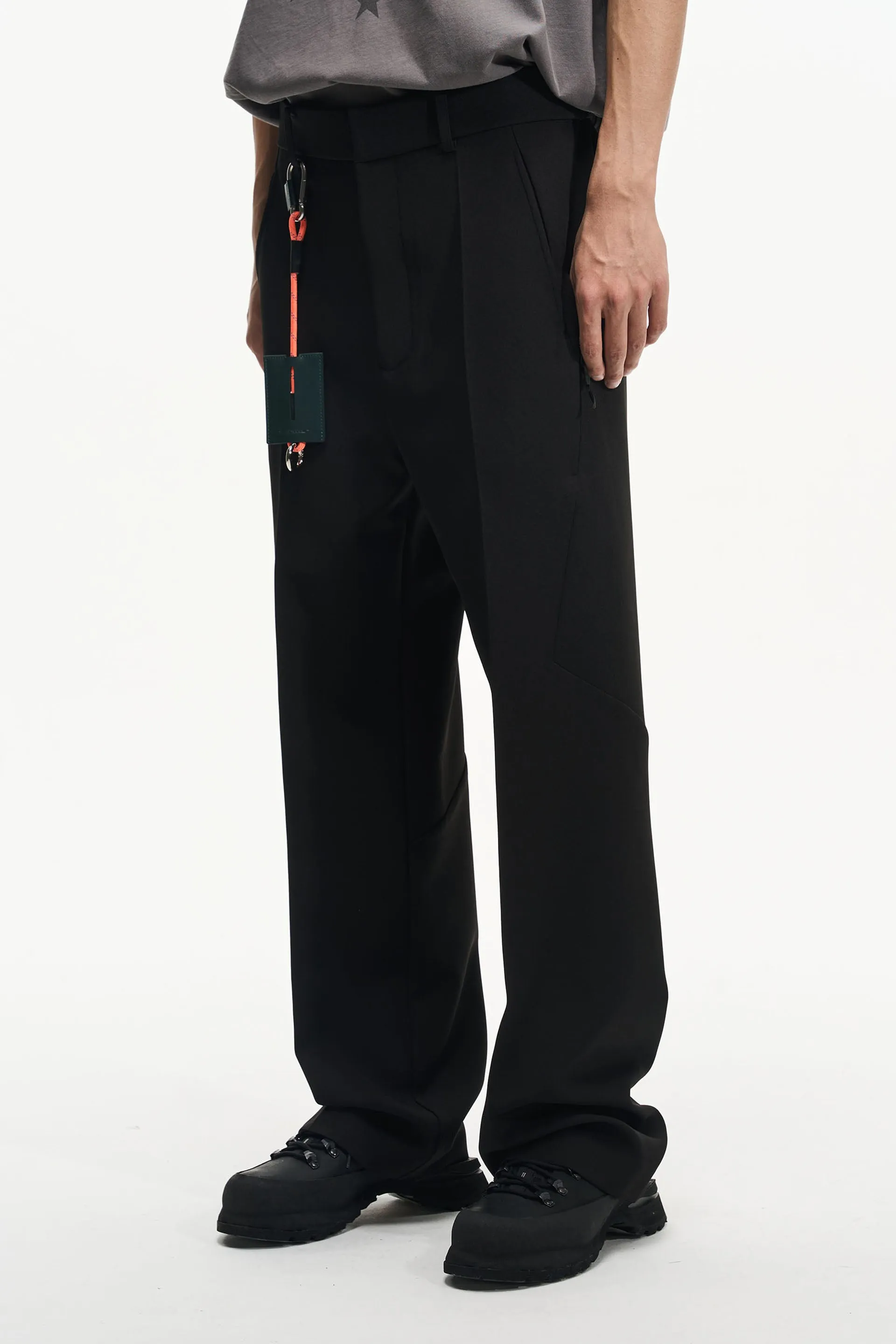 Black Multiple Pocket Trousers