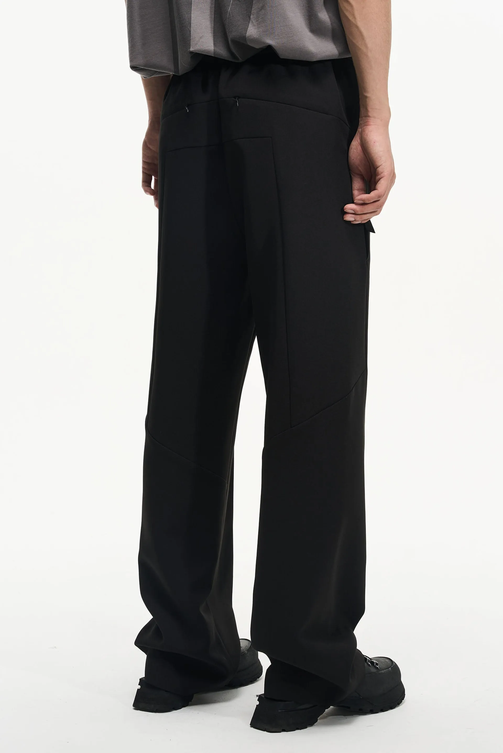 Black Multiple Pocket Trousers