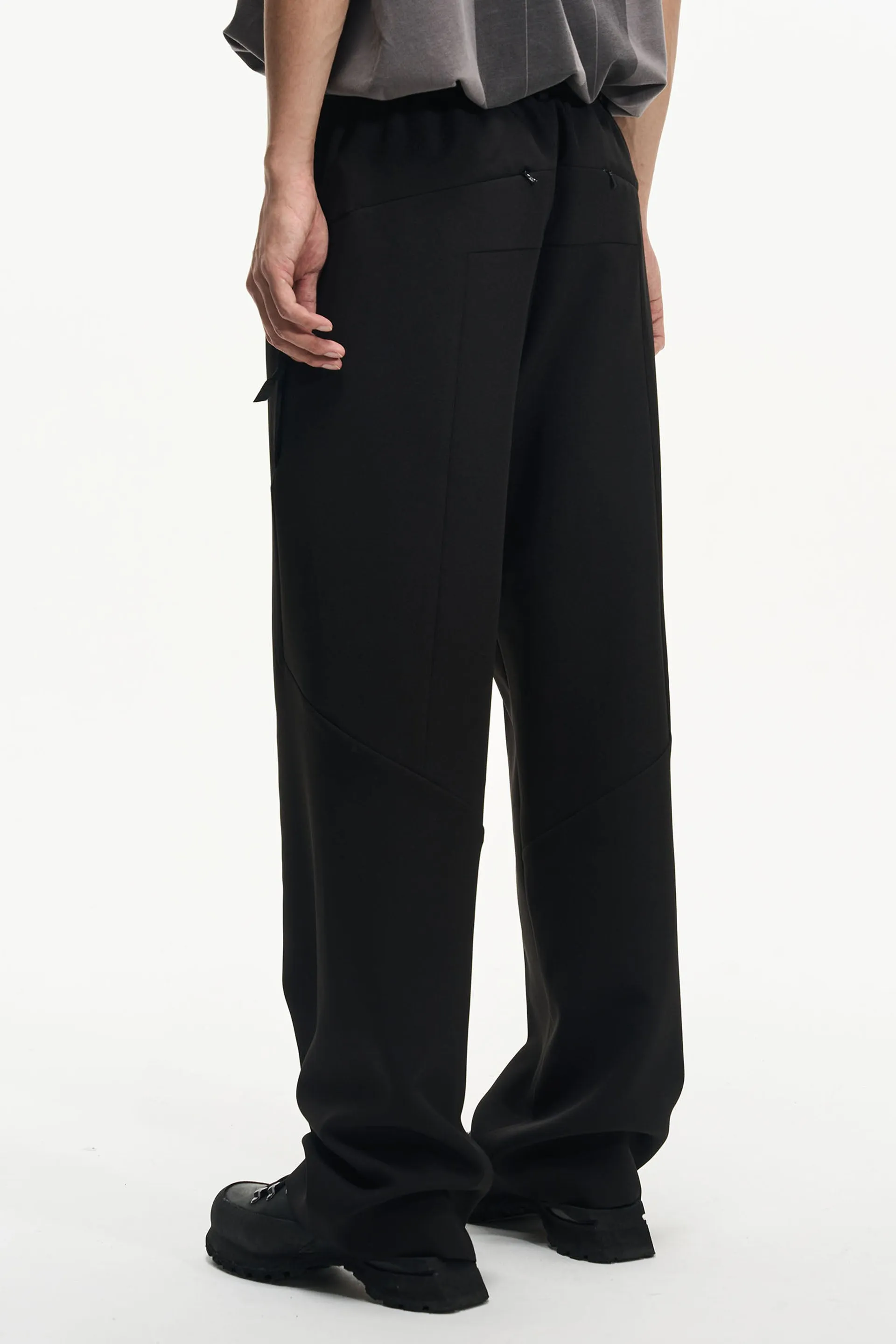 Black Multiple Pocket Trousers