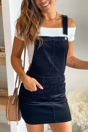 Black Velvet Overalls