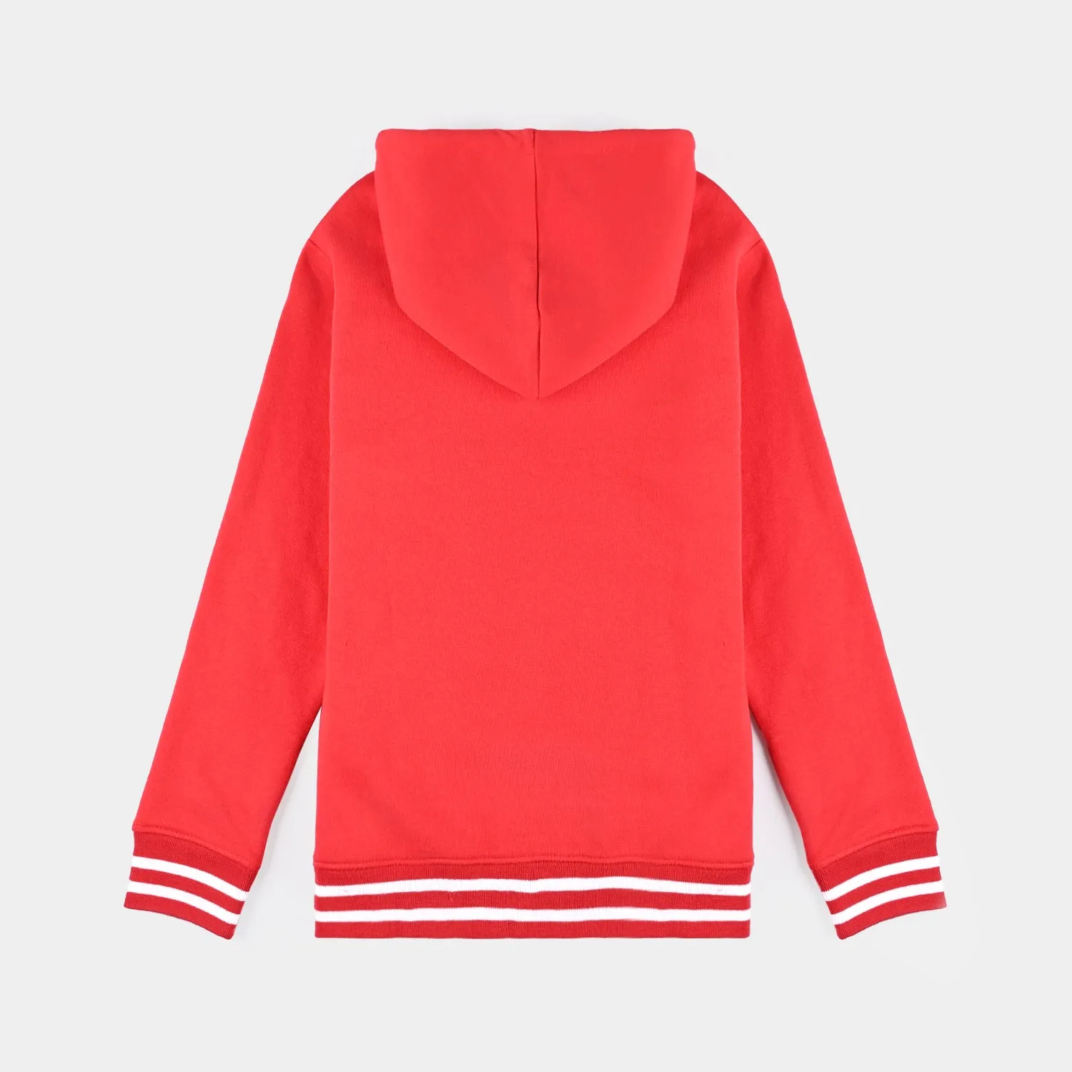 Boys Fleece Knitted Jacket Future-Racing Red