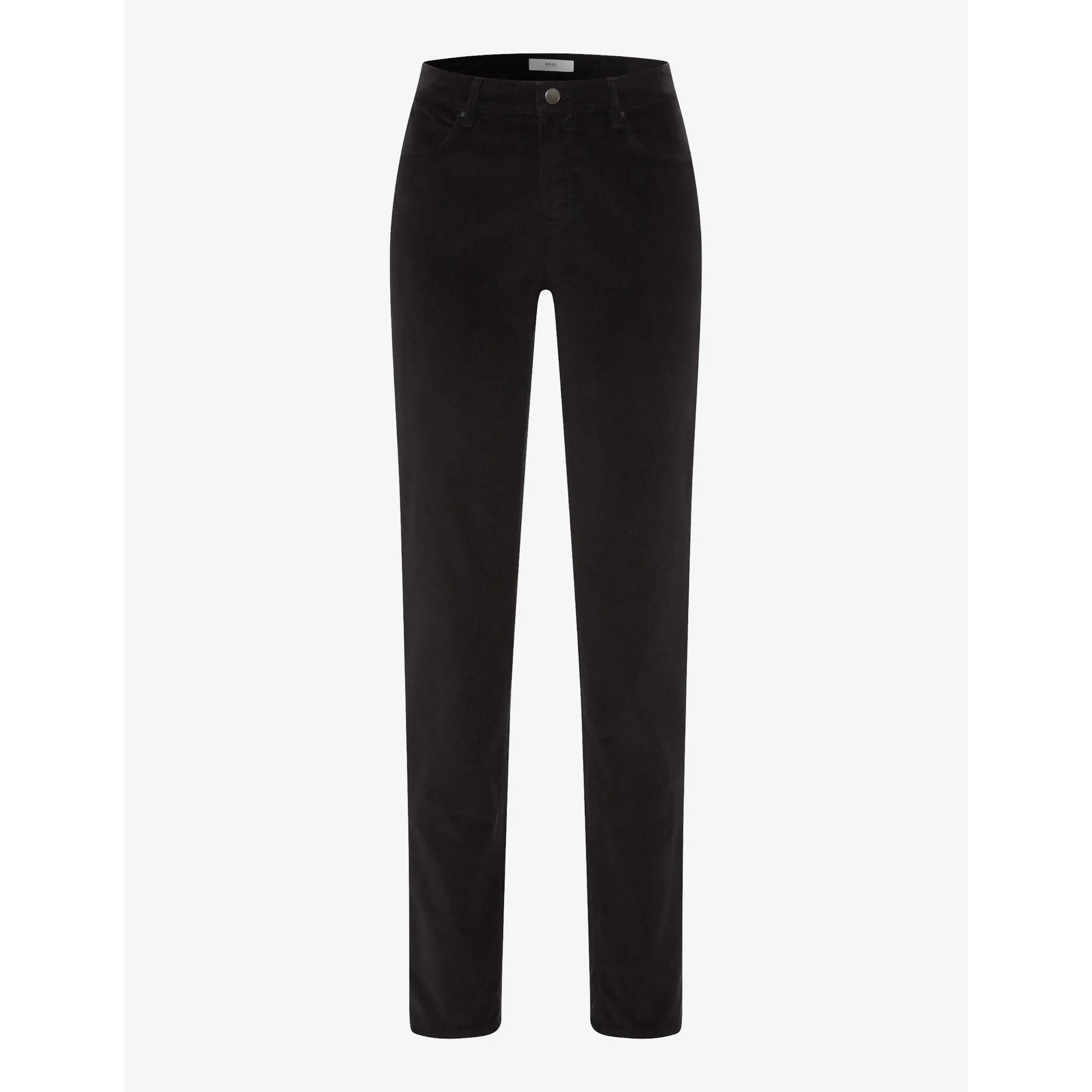 Brax Mary Corduroy Five Pocket Trouser in Black 75-1838/02