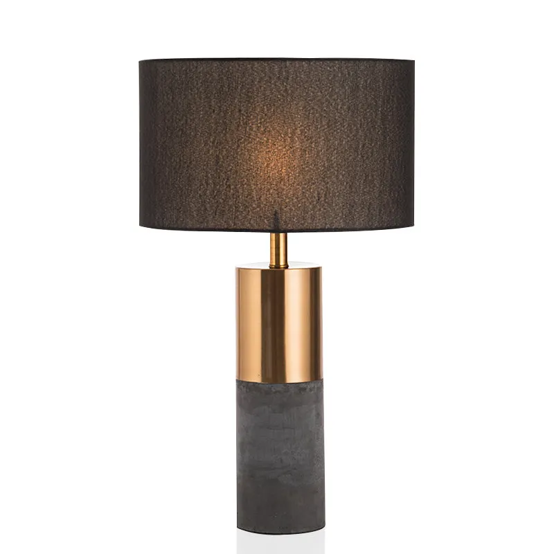 Cement Dark Gray Table Lamp