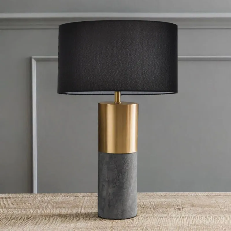 Cement Dark Gray Table Lamp