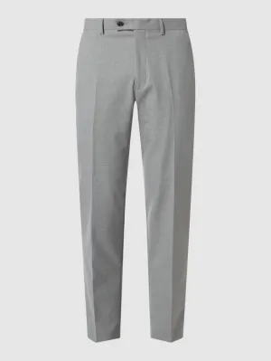 Christian Berg check trousers, light gray