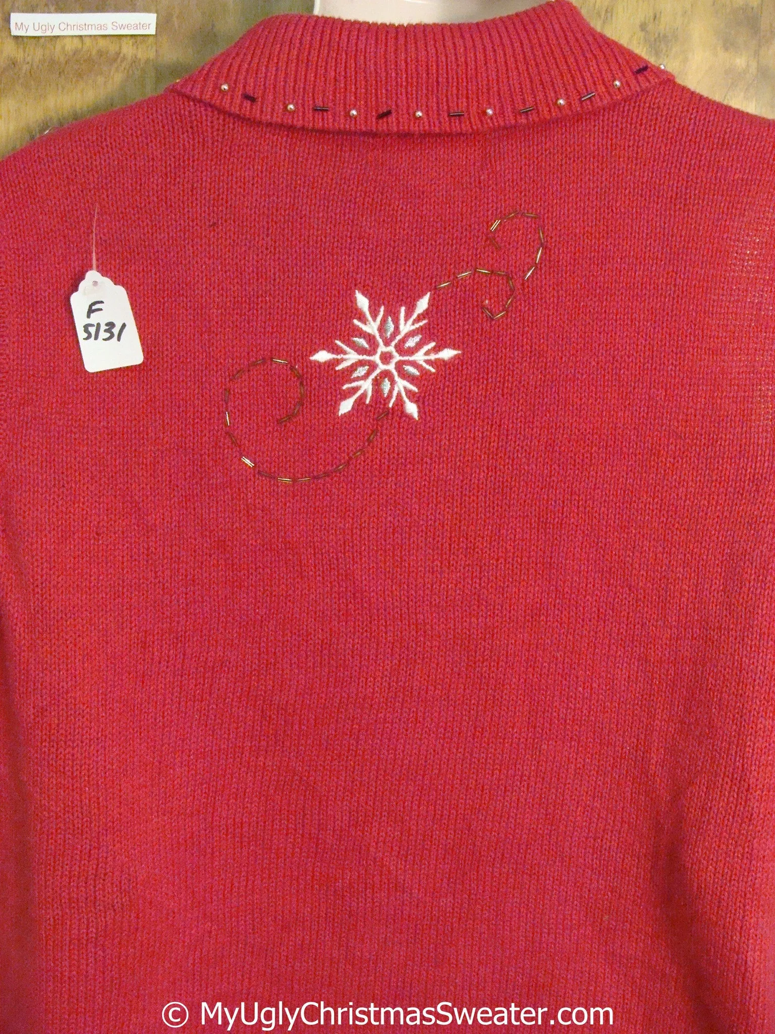 Classic Snowflake Themed Cheap Christmas Sweater Vest