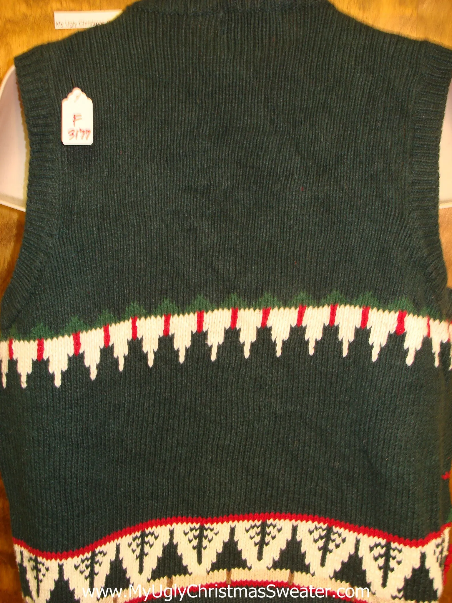 Corny Ornate Trees Christmas Sweater Vest