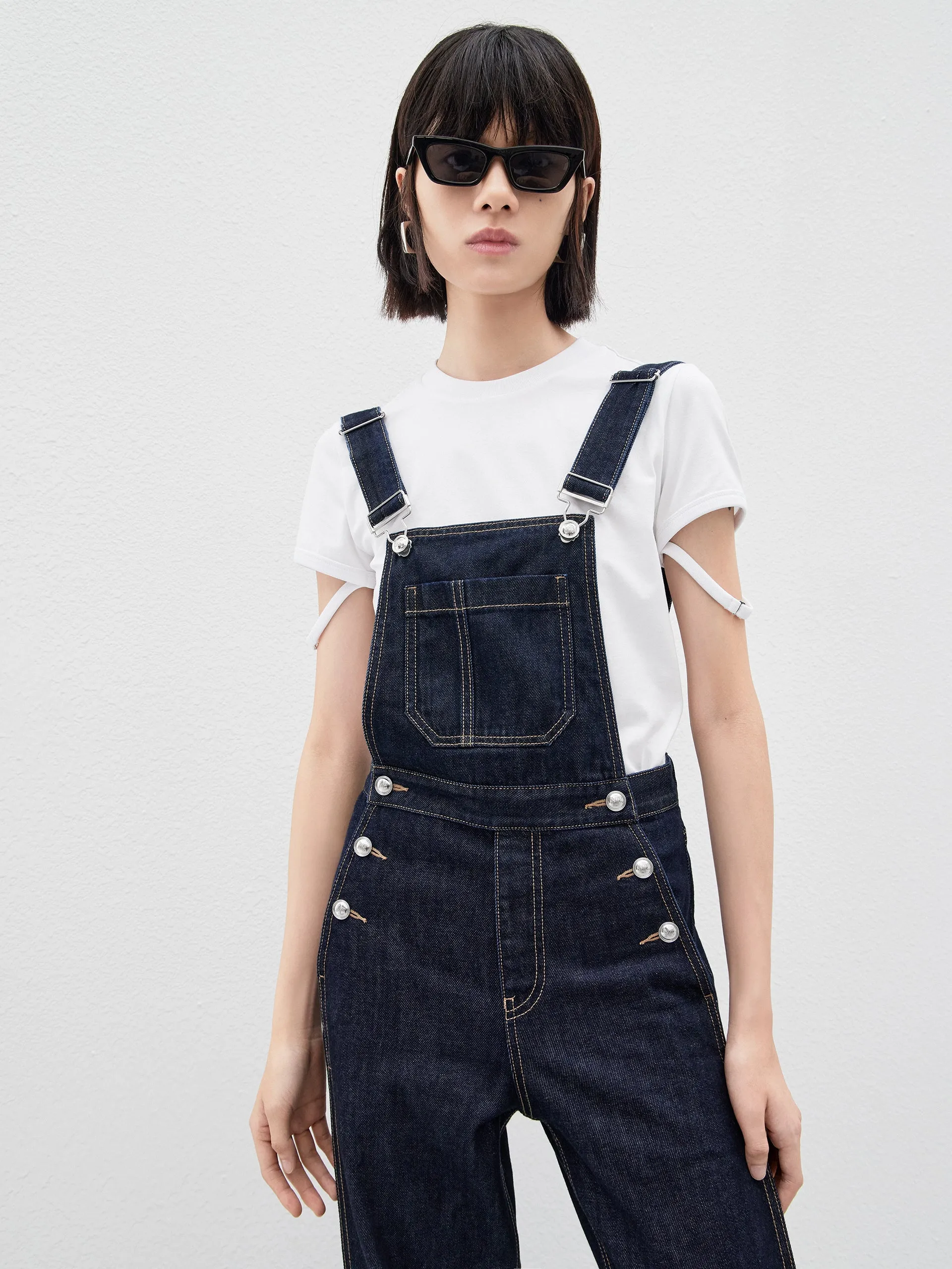 Cotton Denim Overalls jumpsuit