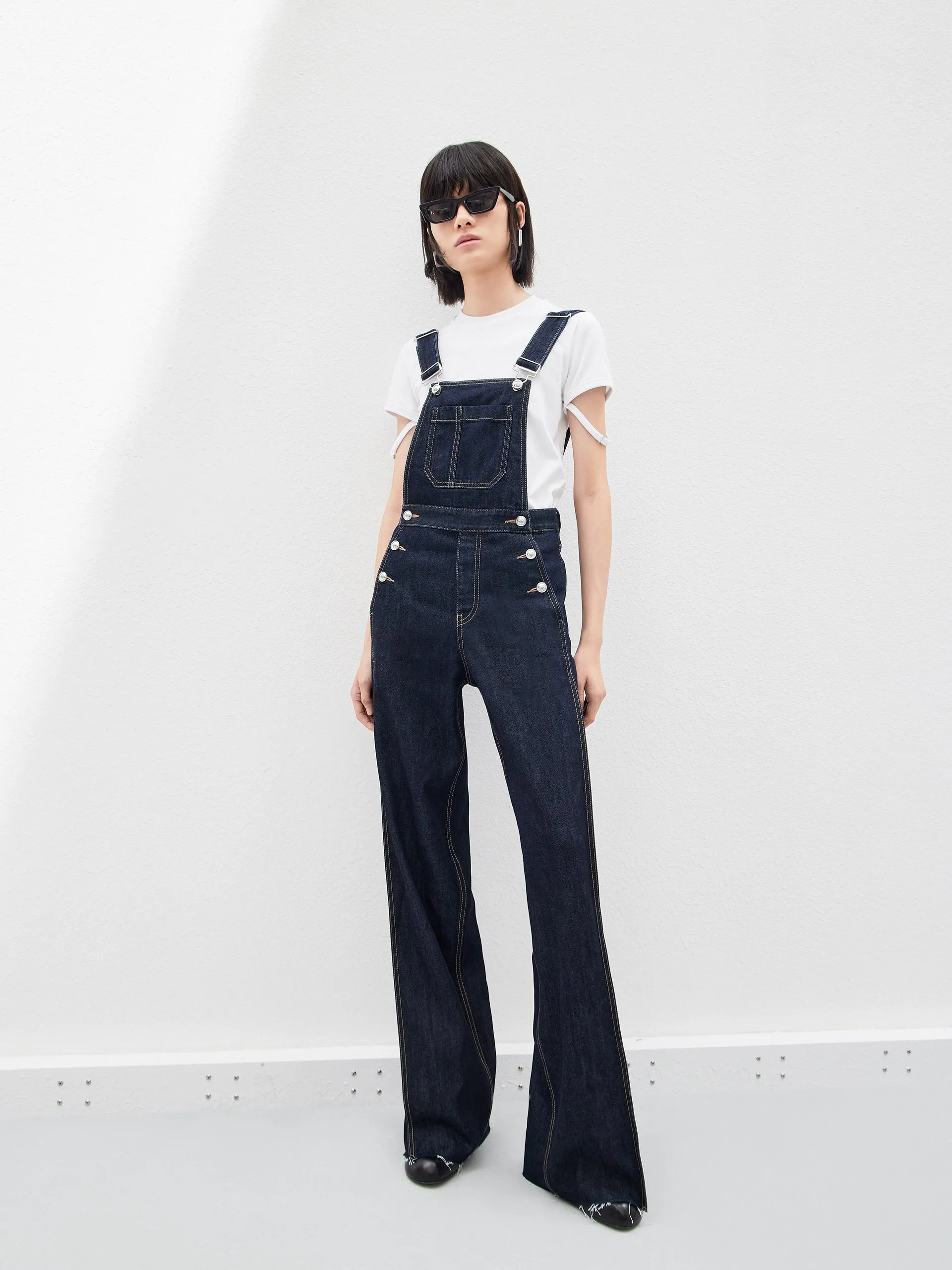 Cotton Denim Overalls jumpsuit