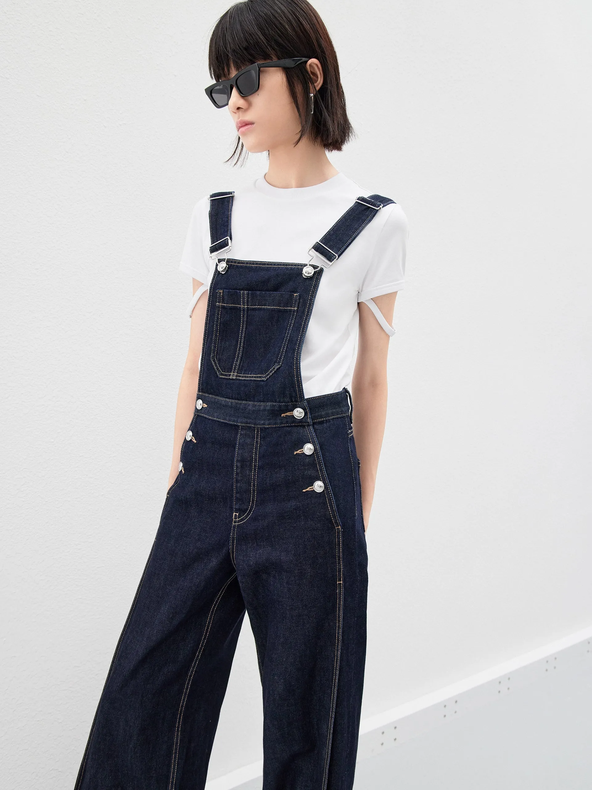 Cotton Denim Overalls jumpsuit