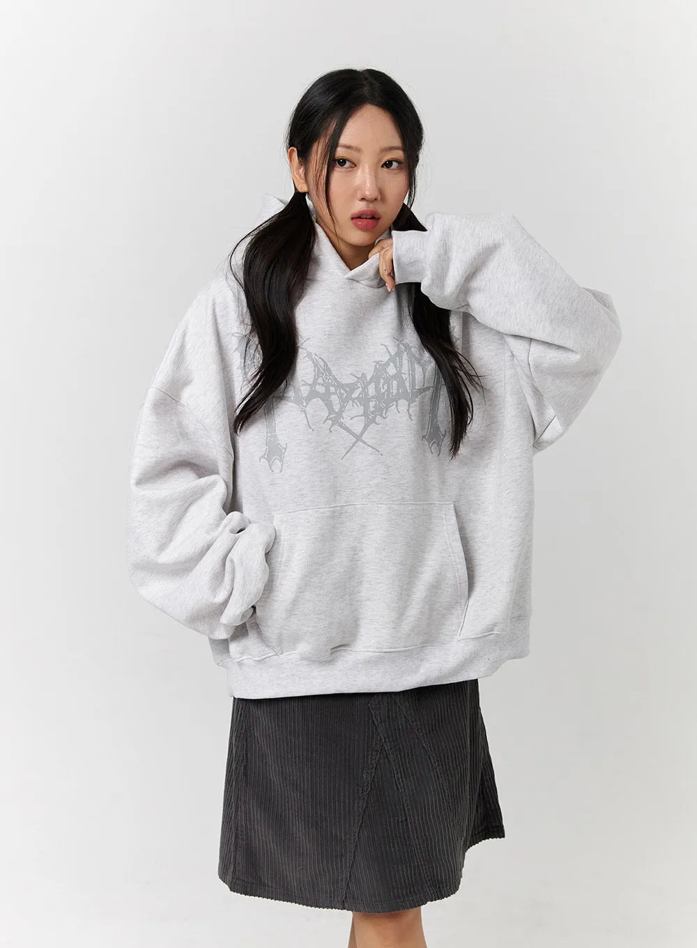 Cozy Graphic Oversized Hoodie CD328