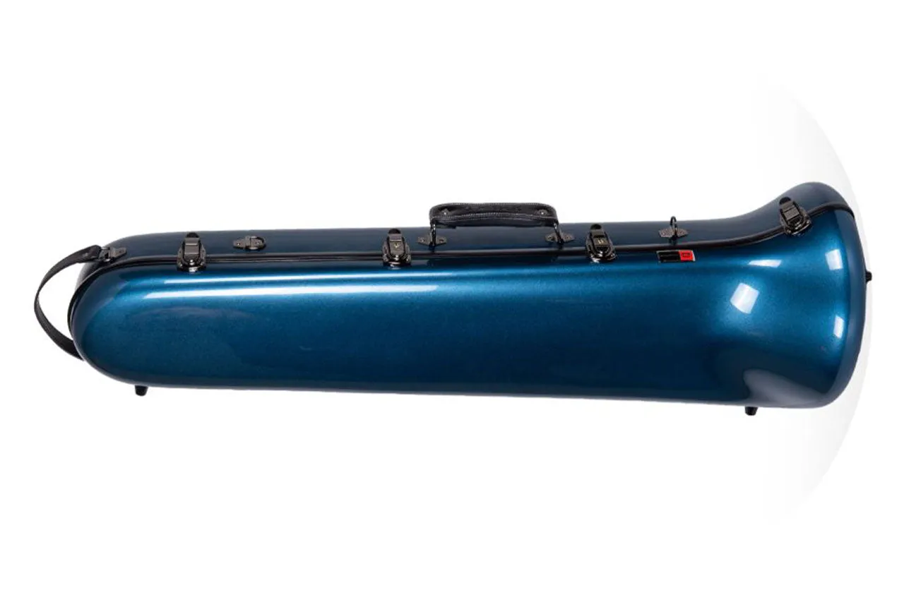 Crossrock CRF1020TB-BL Fiberglass Tenor Trombone Case - Blue