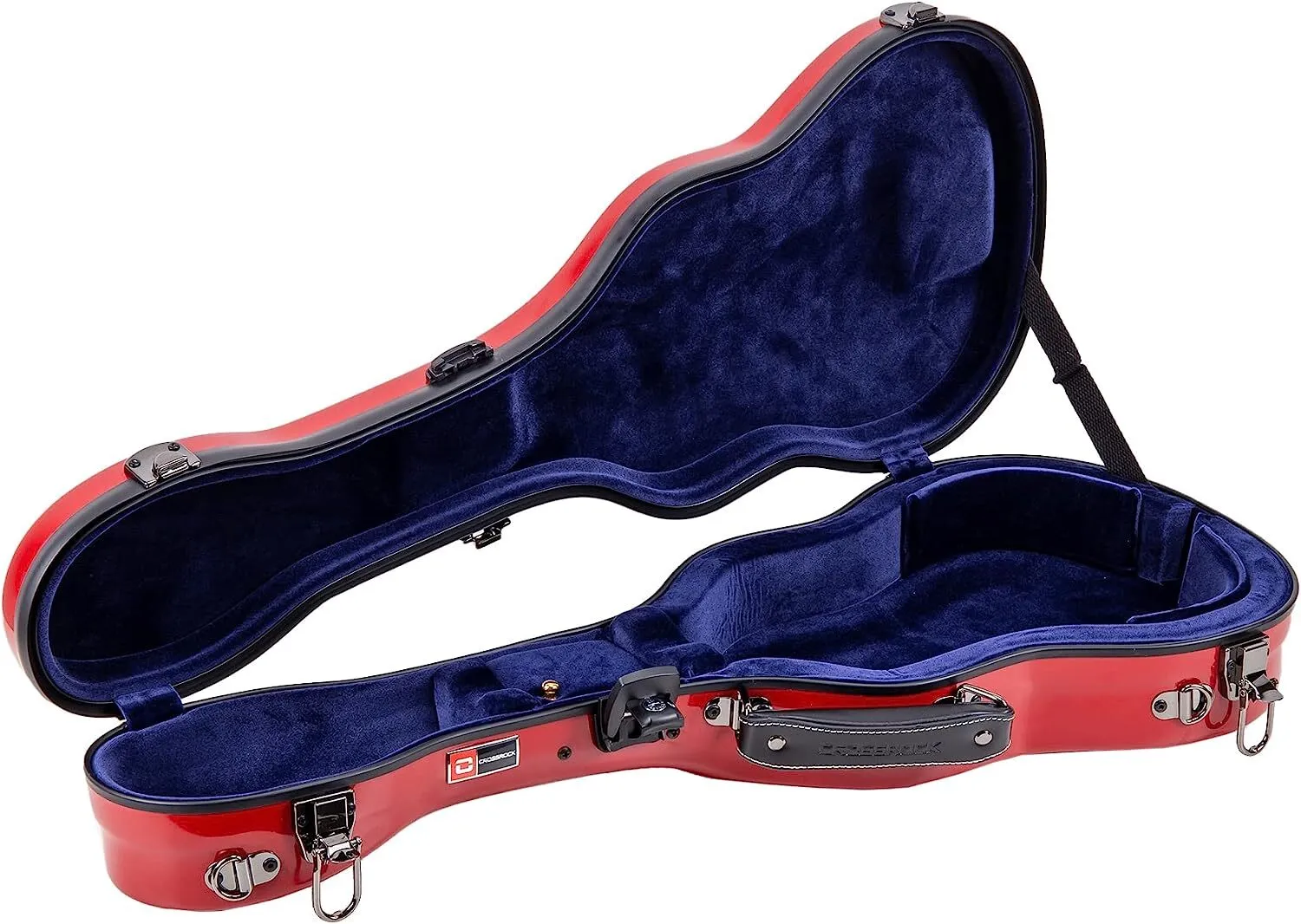 Crossrock CRF2020TURD Fiberglass Tenor Ukulele Case - Red