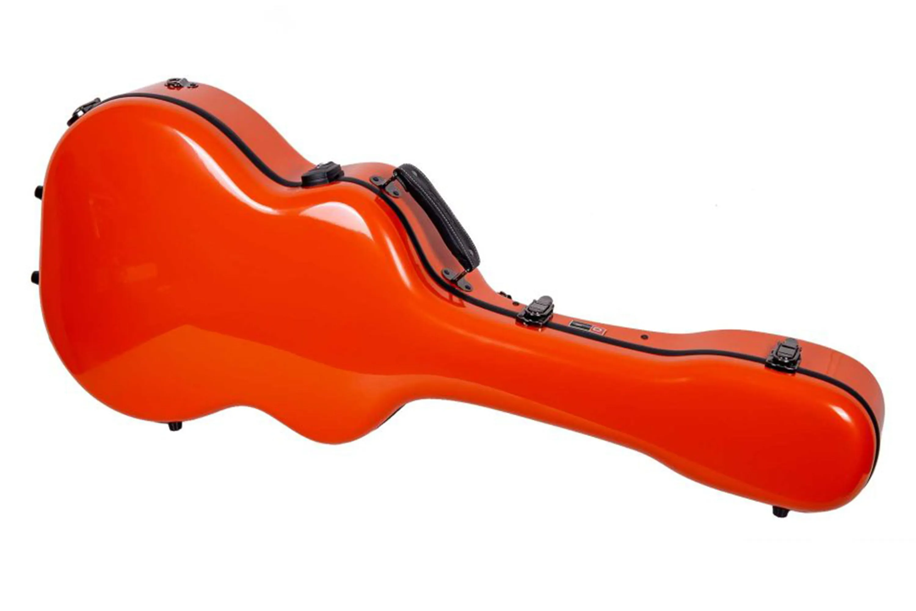 Crossrock CRF2021OMOR Acoustic Guitar Fiberglass Case for Martin OM/000 Guitar - Orange