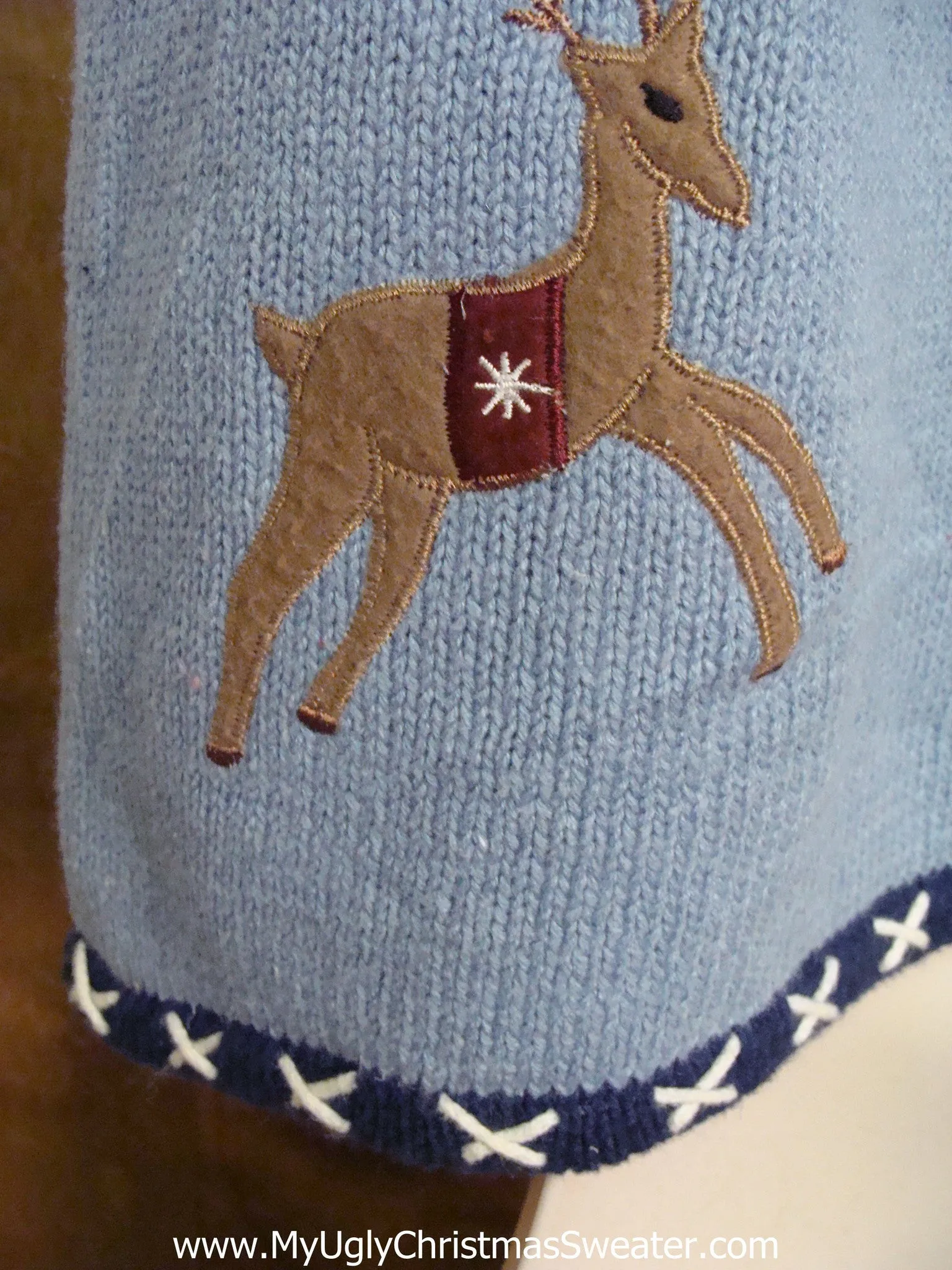 Cute Reindeer in the Country Christmas Sweater Vest