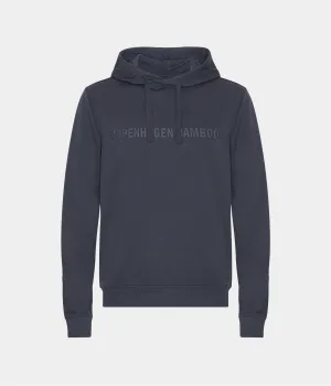 Dark grey bamboo hoodie with logo