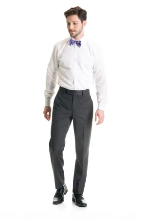 Dark Grey Slim Fit Suit Pants