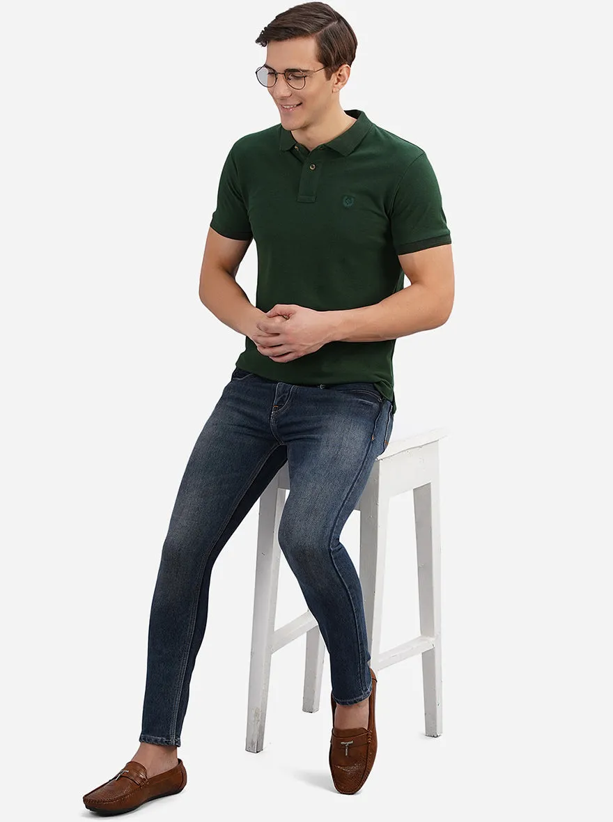 Denim Blue Washed Urban Fit Jeans | Greenfibre