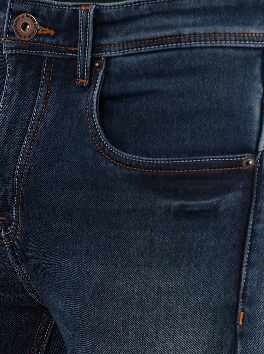 Denim Blue Washed Urban Fit Jeans | Greenfibre