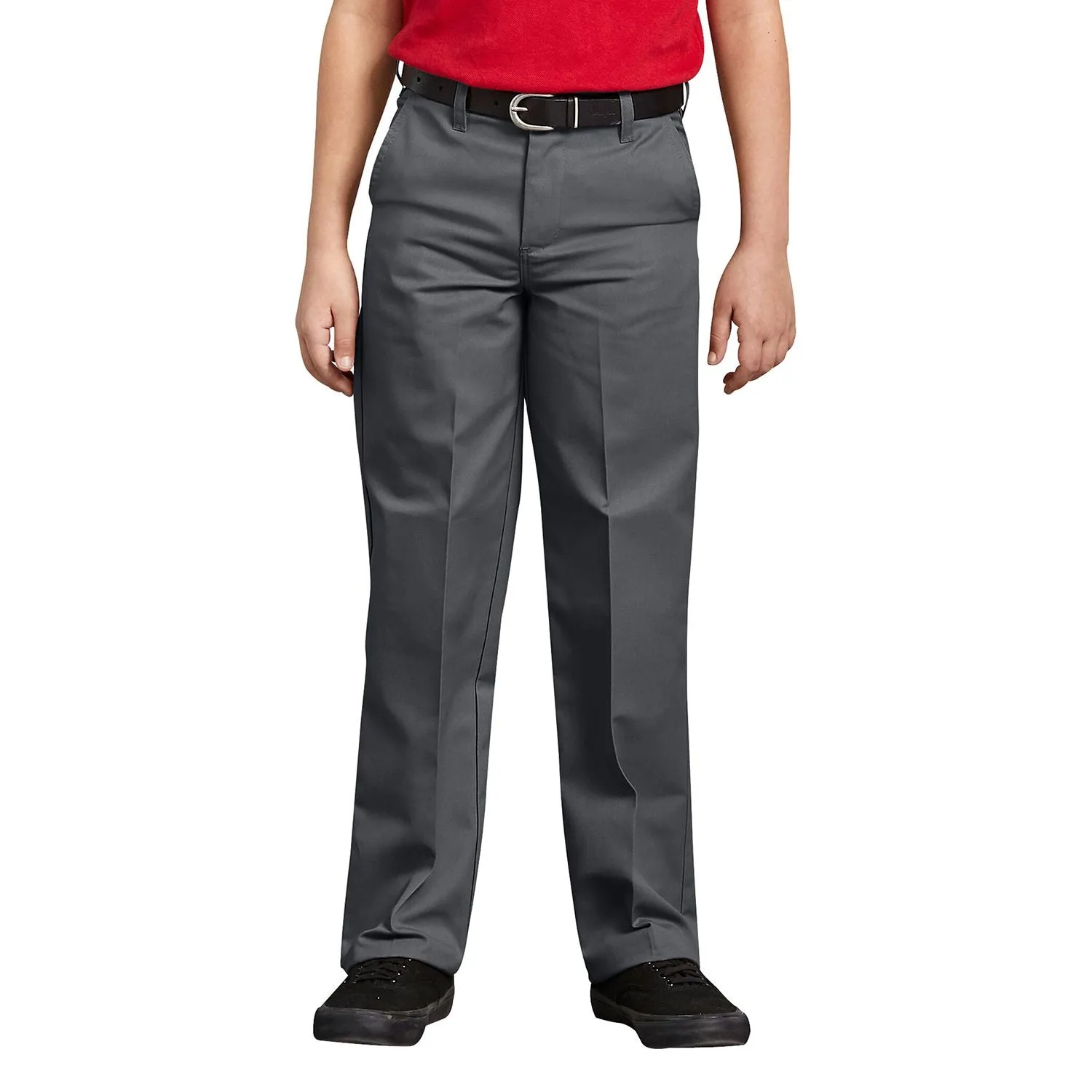 Dickies Regular Fit Flat Front Straight Fit Pants for Boys 4-20 Years in Regular and Husky Dickies