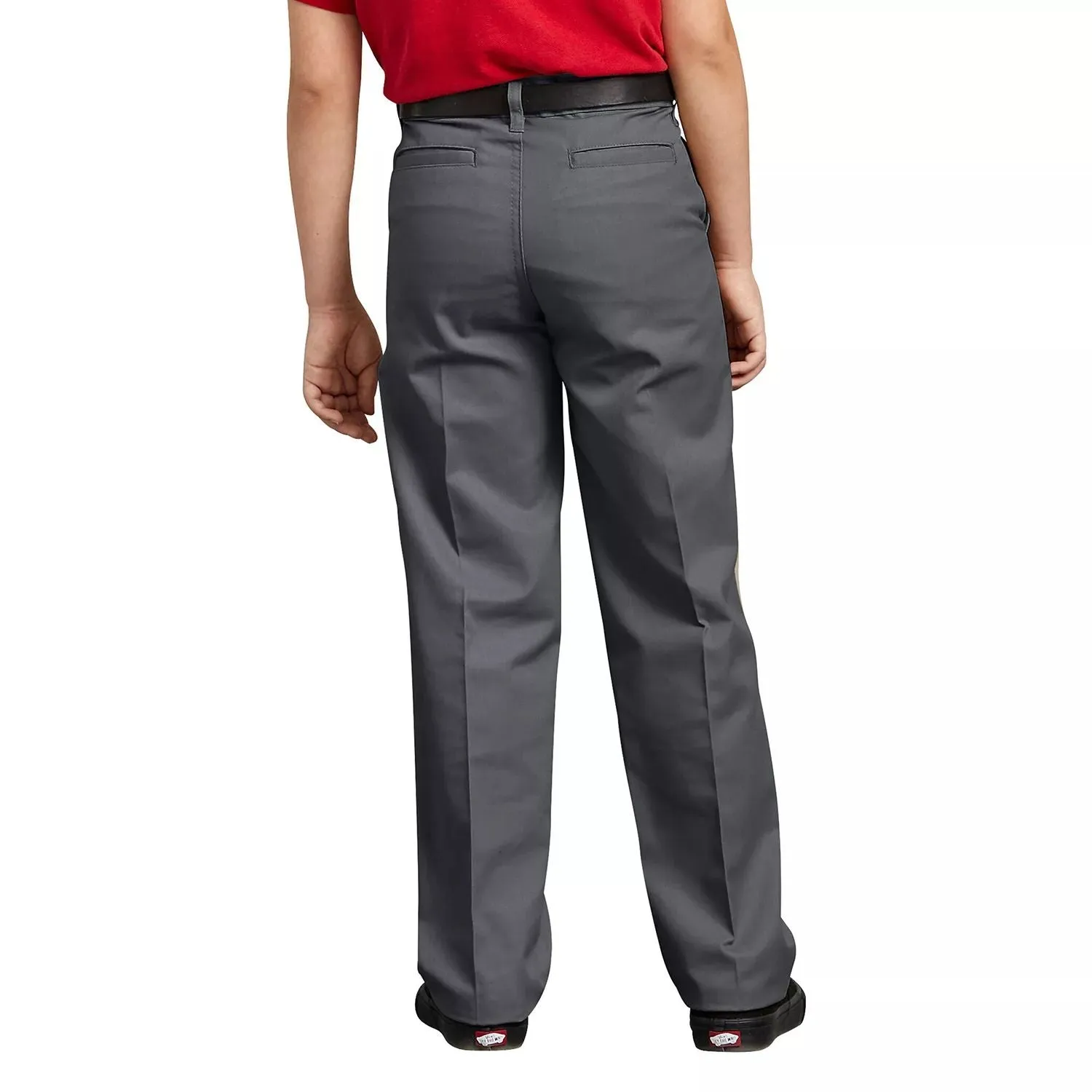 Dickies Regular Fit Flat Front Straight Fit Pants for Boys 4-20 Years in Regular and Husky Dickies