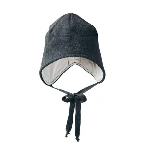 Disana - Boiled merino wool hat - Anthracite