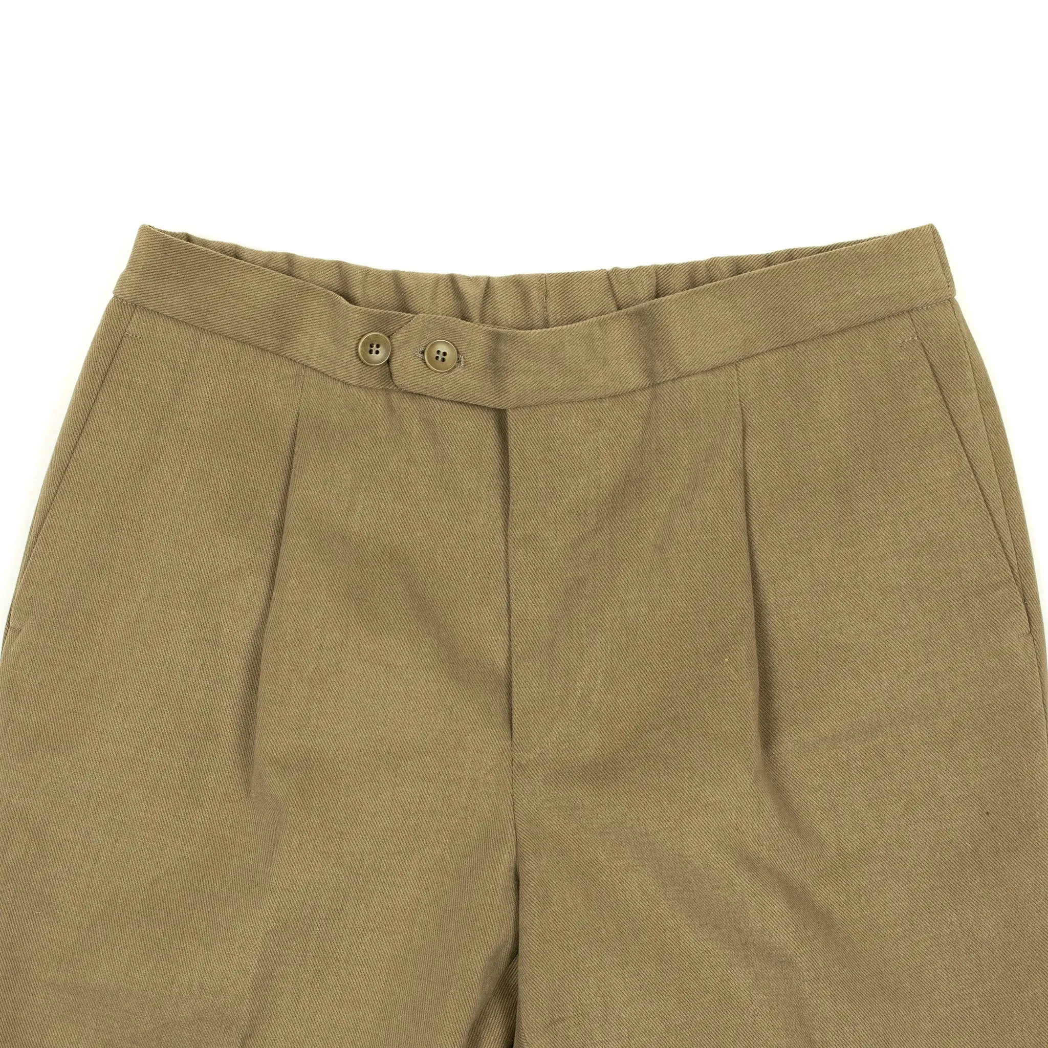 Easy pants in tan heavy cotton twill