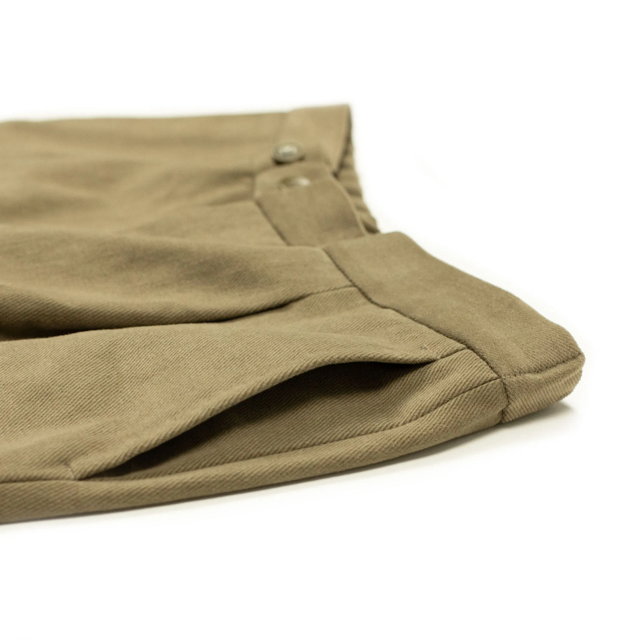 Easy pants in tan heavy cotton twill