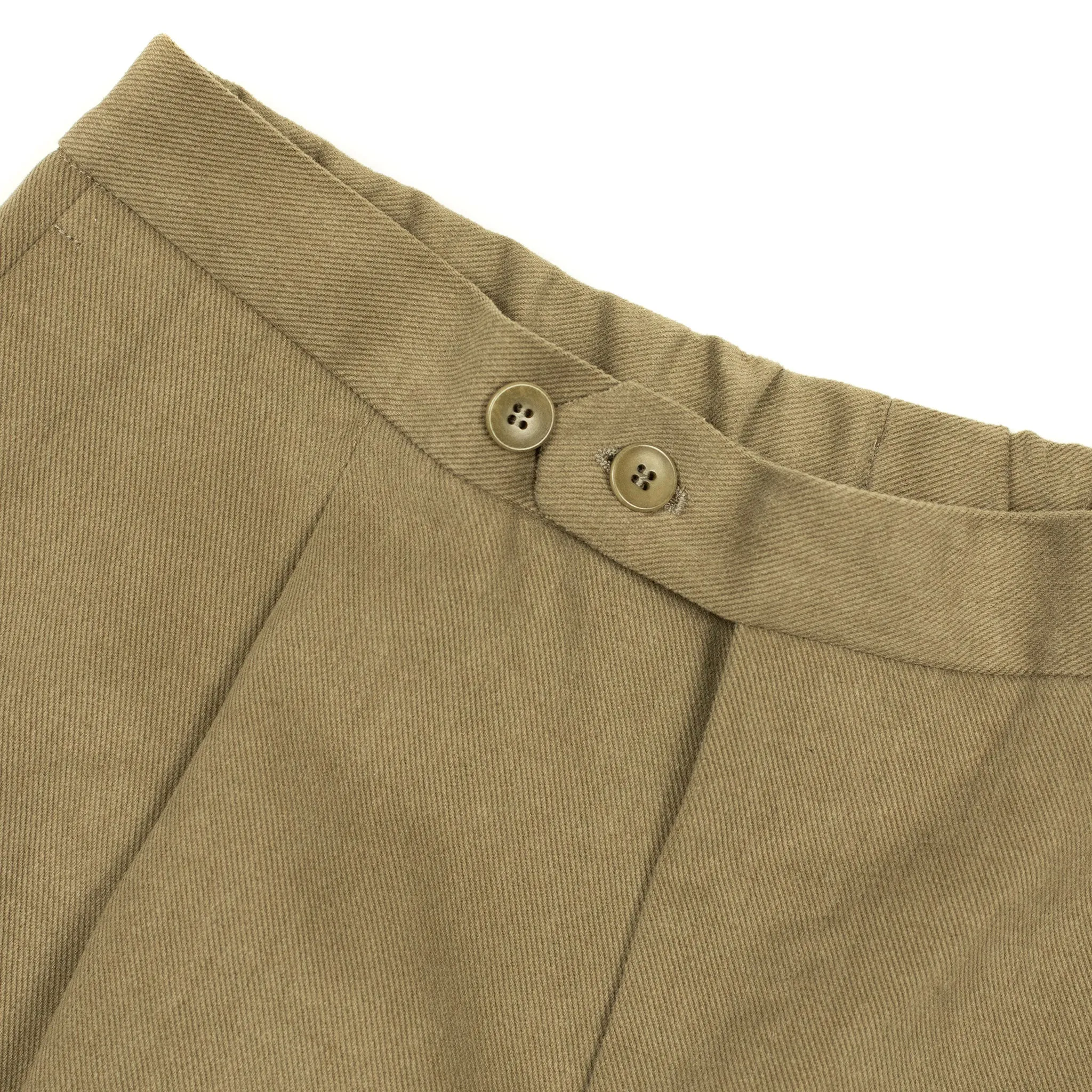 Easy pants in tan heavy cotton twill