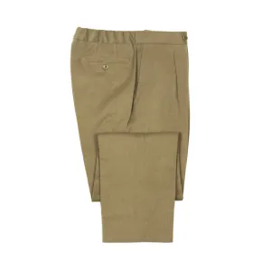 Easy pants in tan heavy cotton twill