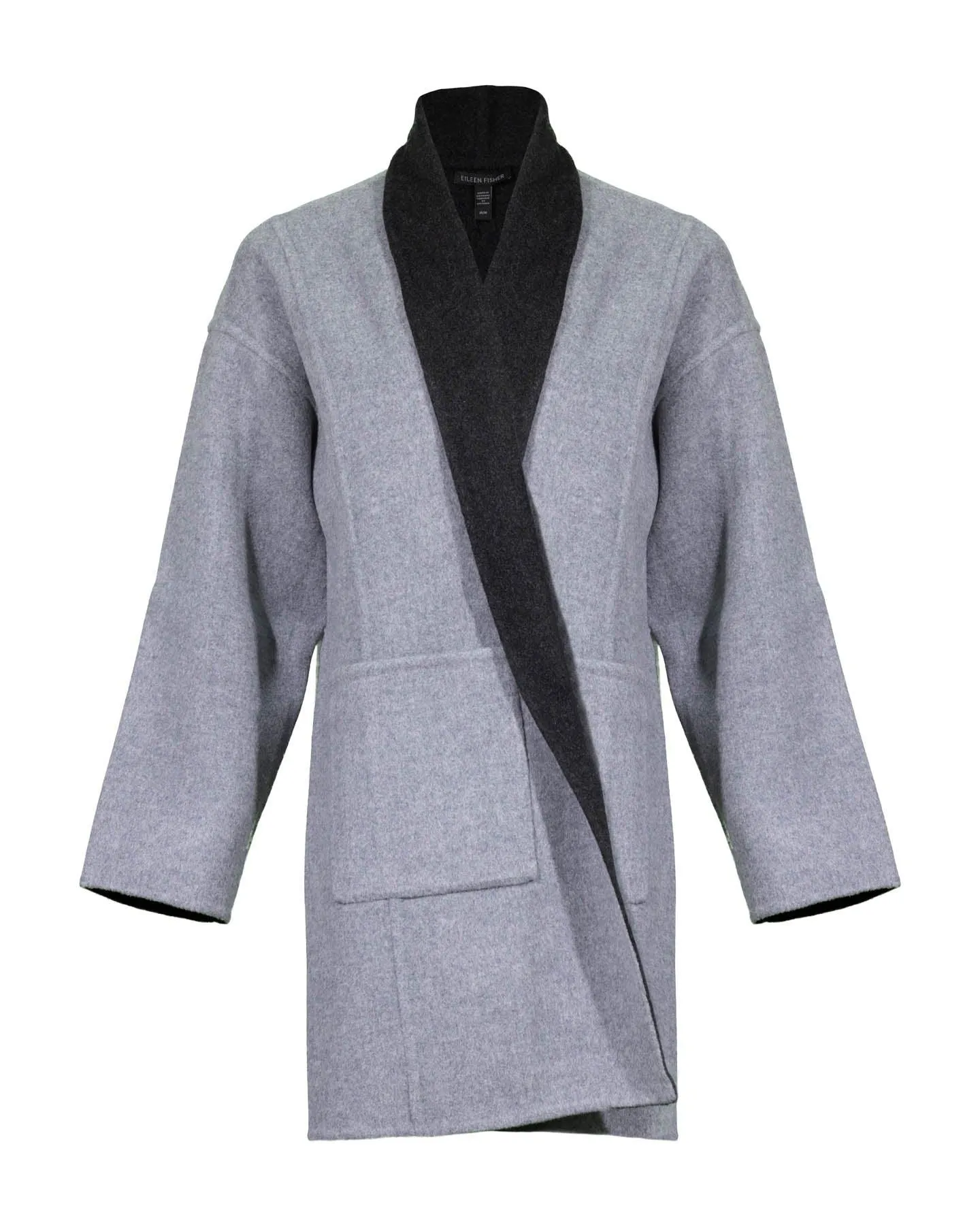 Eileen Fisher Two Tone Doubleface Wool Coat