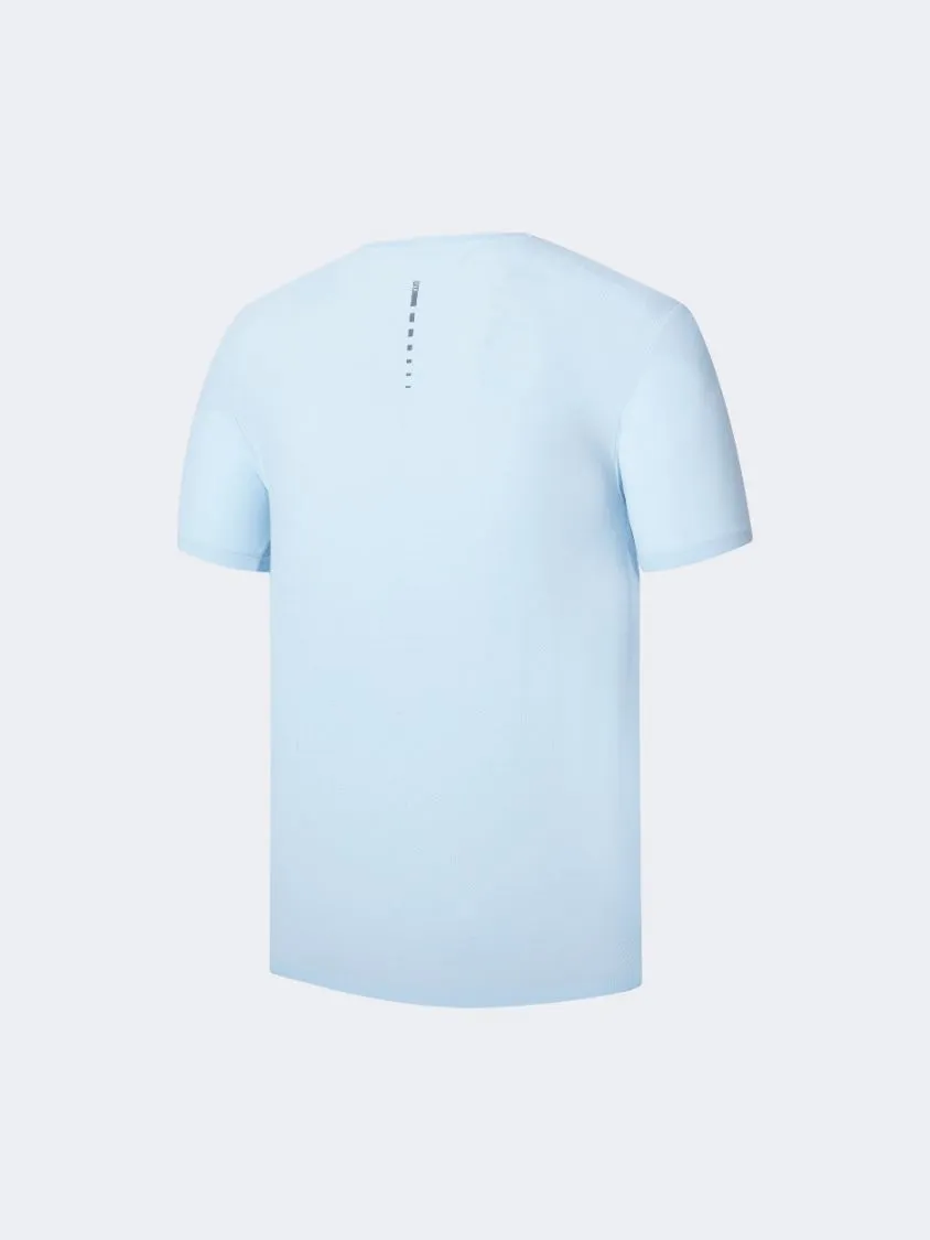 Erke Crew Men Running T-Shirt Light Blue