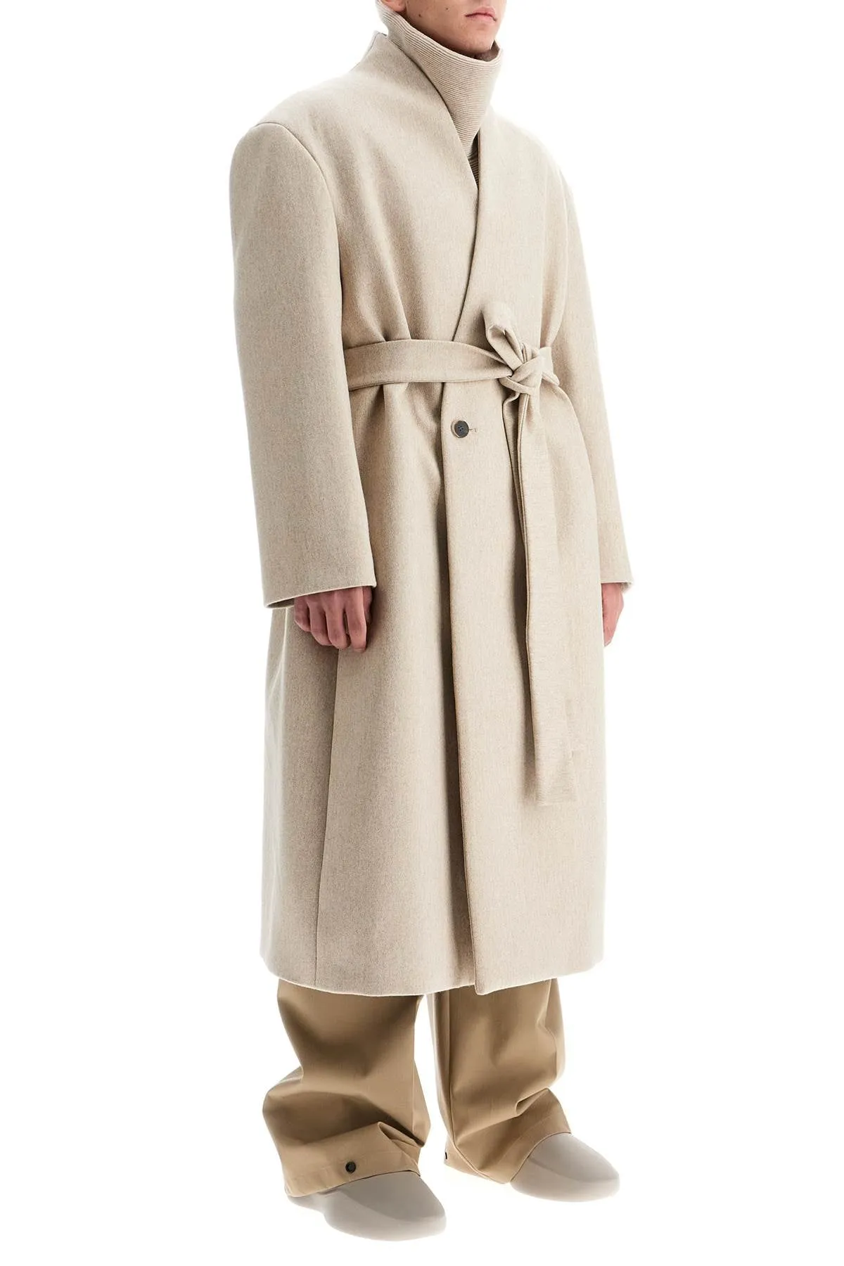 Fear Of God maxi coat without lapels