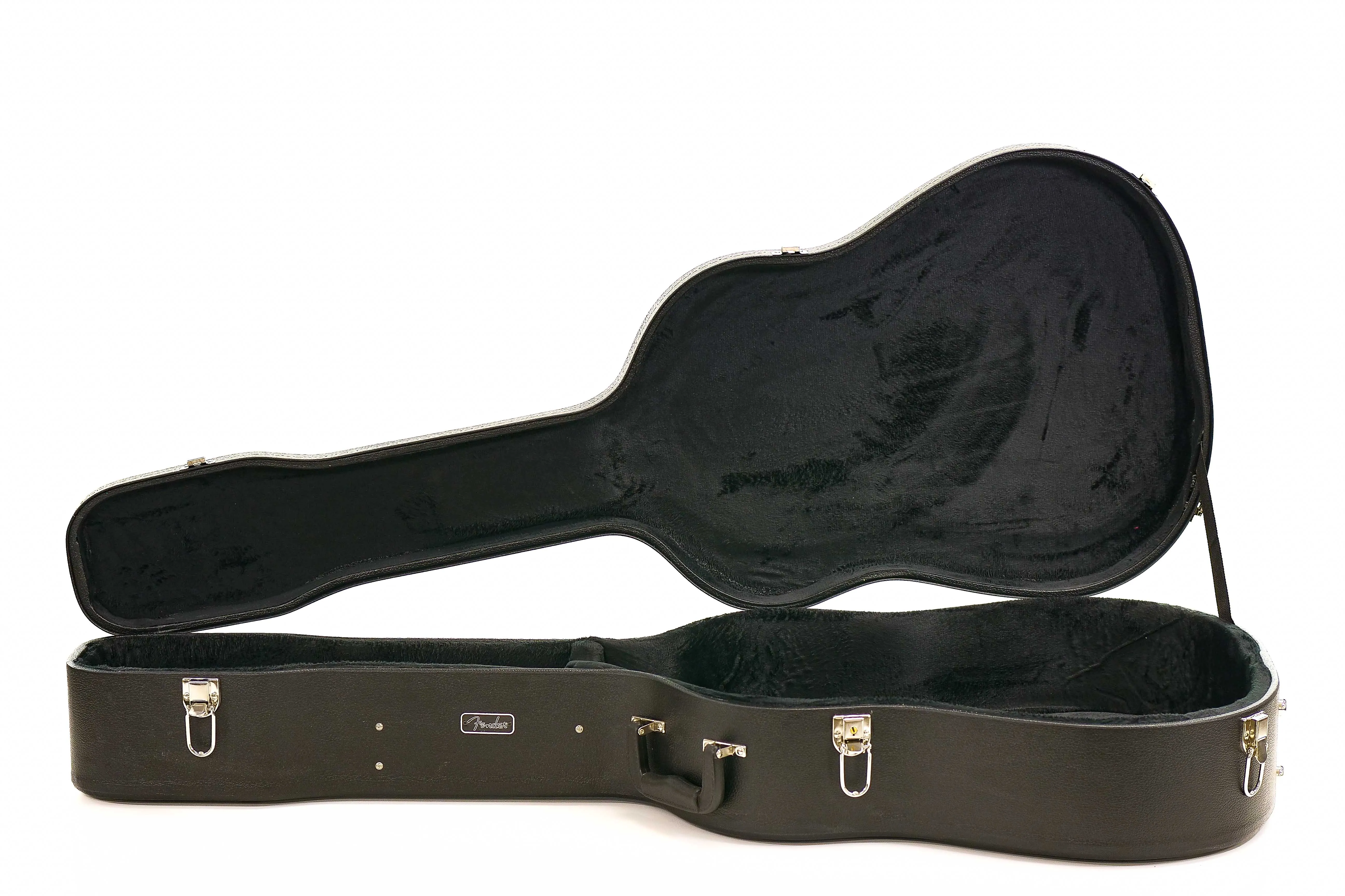 Fender Flat-Top Dreadnought Acoustic Guitar Hardshell Case - BLACK