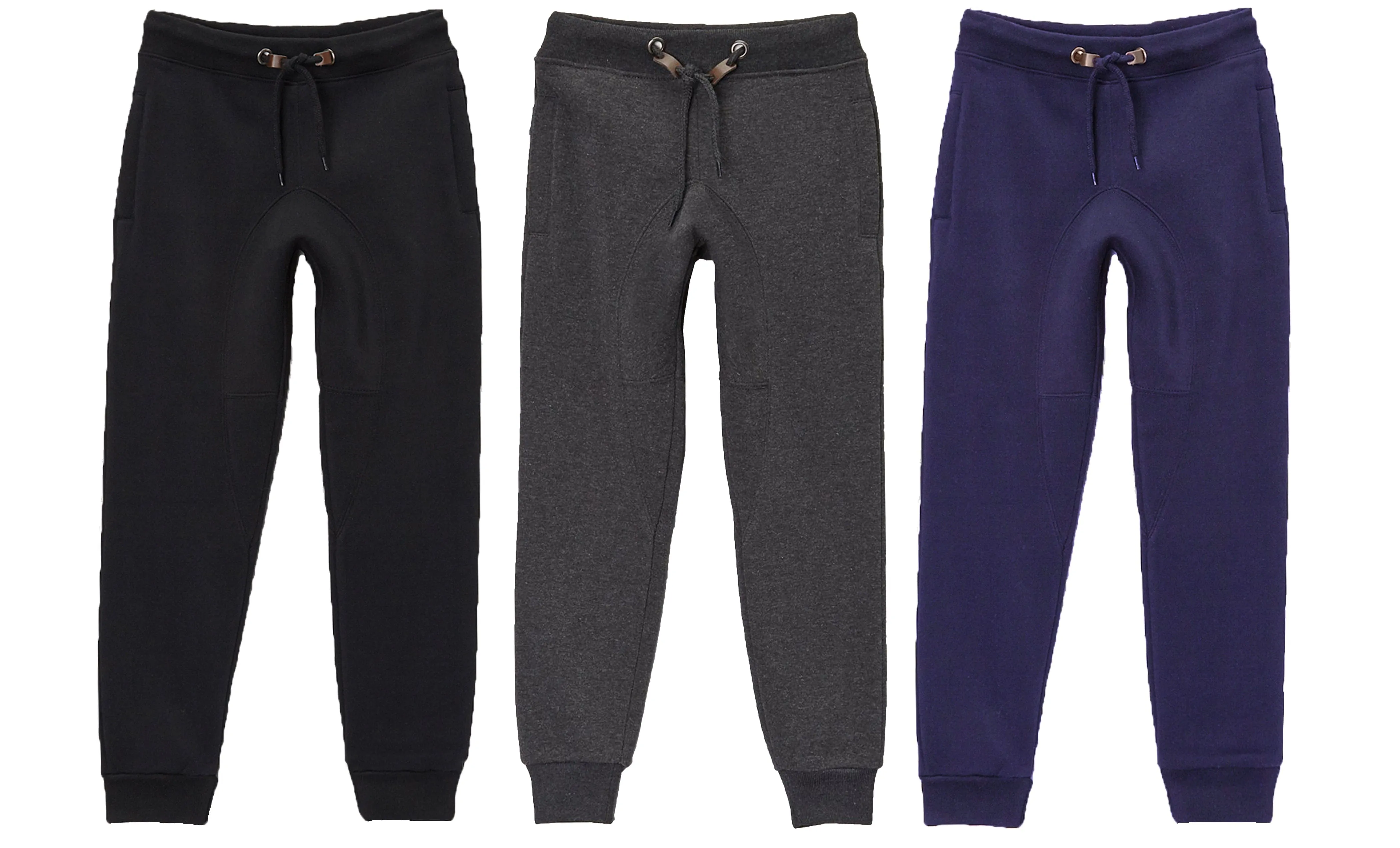 GBH Boy's Slim-Fit Fleece Jogger Sweatpants (S-XL)(3-Pack)