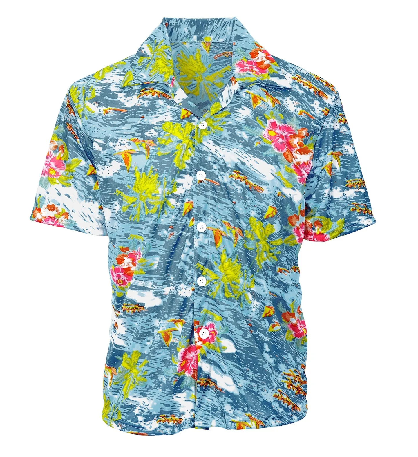 Hawaiian Shirt Light Blue