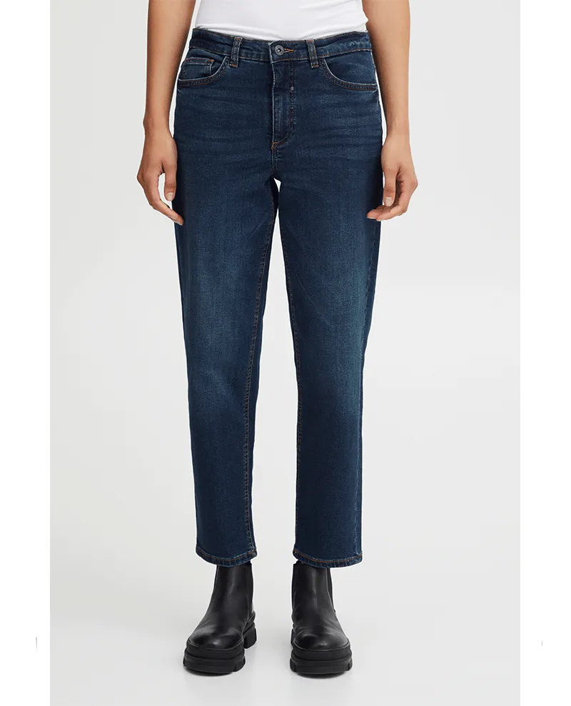 Ichi Twiggy Raven Dark Blue Jeans