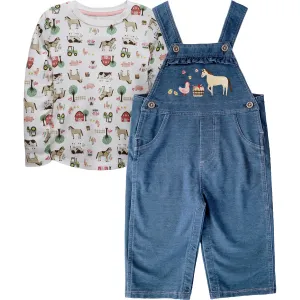 Infant Farm Animals Overalls