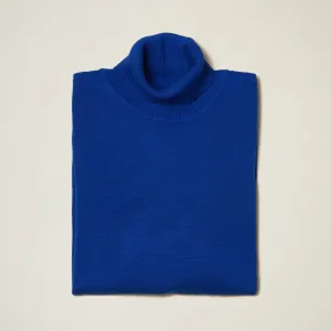 Inserch Cotton Blend Turtleneck Sweater Royal 4708