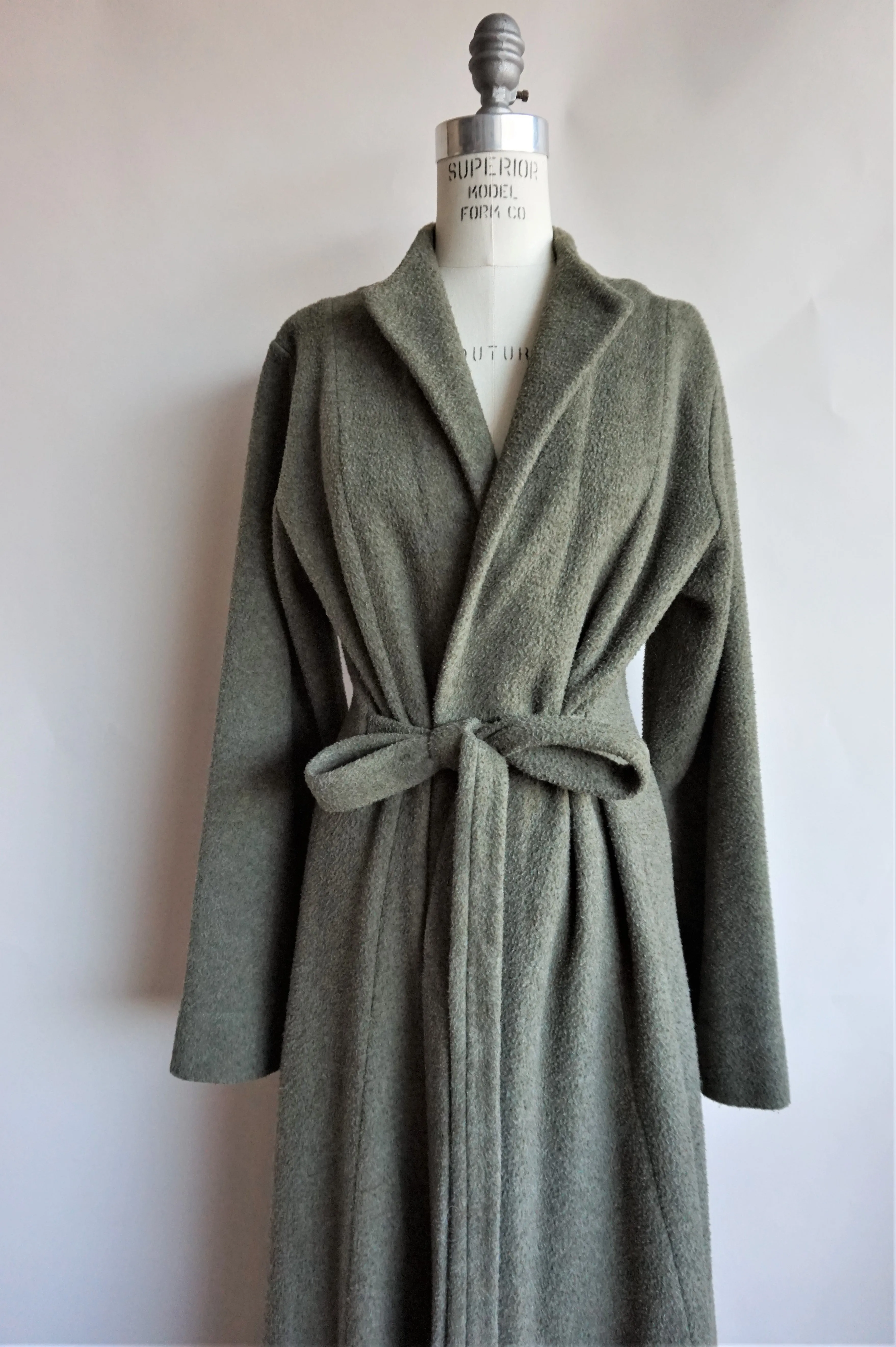 Jane Booke Green Fleece Duster Coat