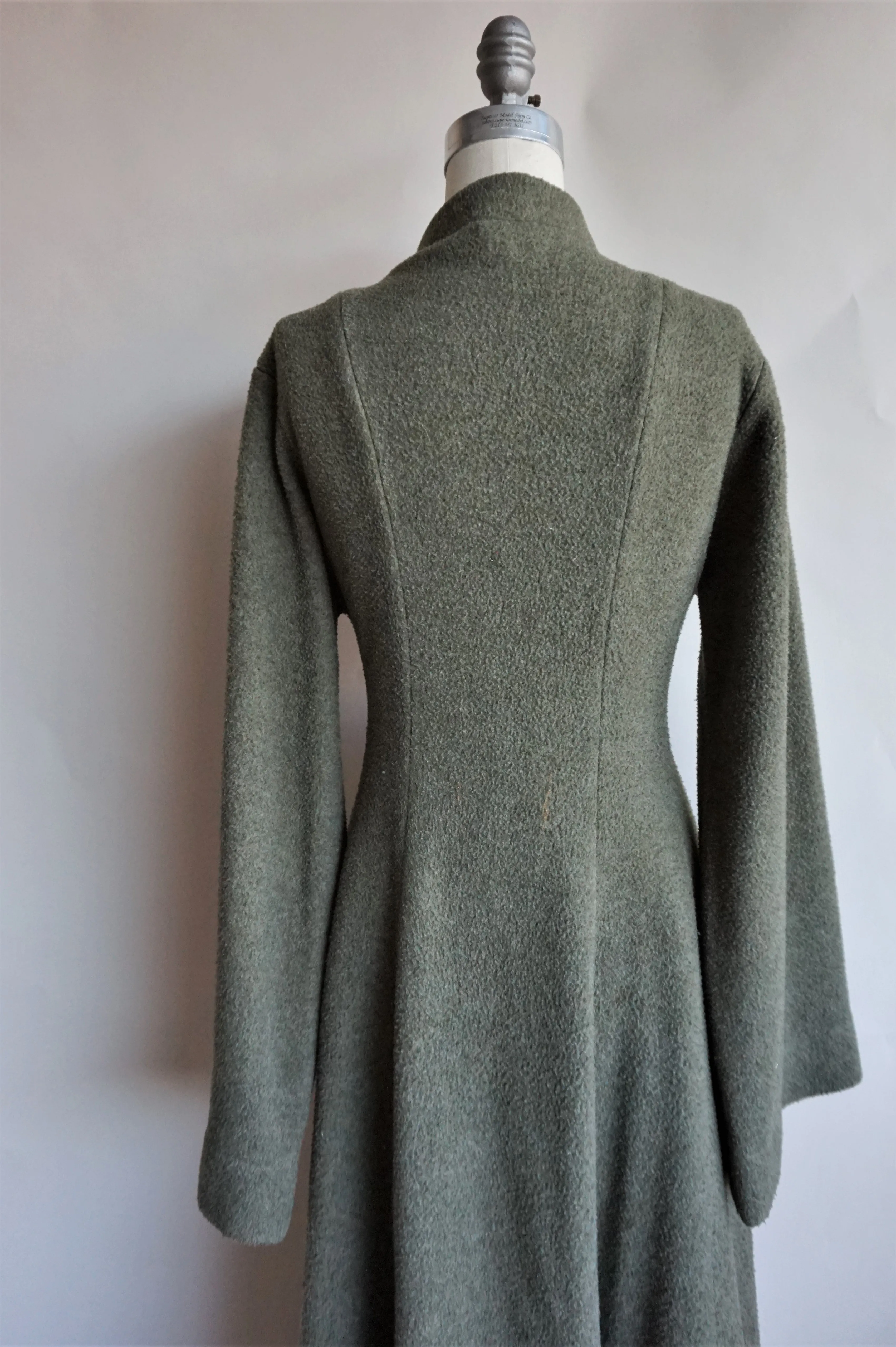 Jane Booke Green Fleece Duster Coat