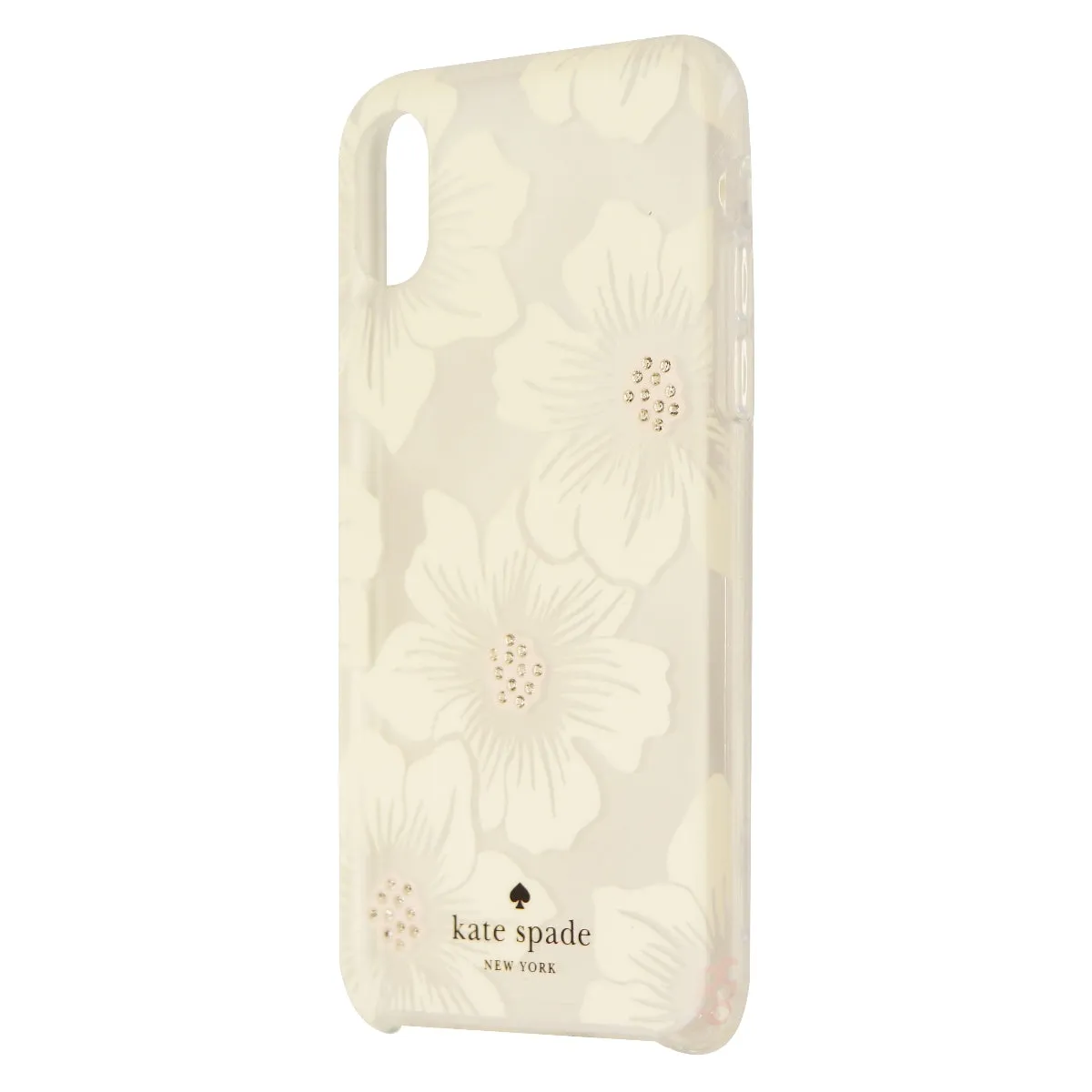 Kate Spade New York Hardshell Case for Apple iPhone X 10 - Clear/White Flowers