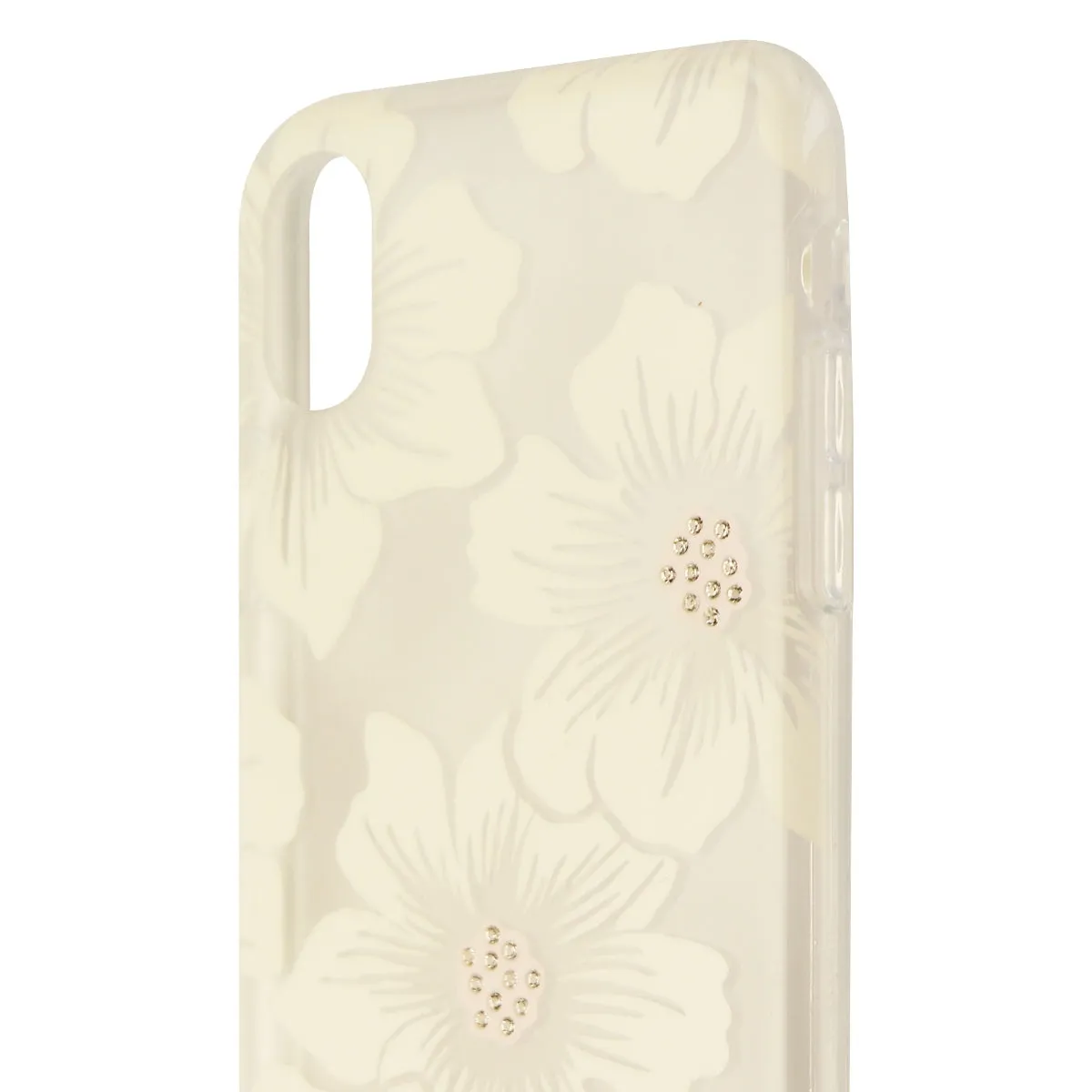 Kate Spade New York Hardshell Case for Apple iPhone X 10 - Clear/White Flowers