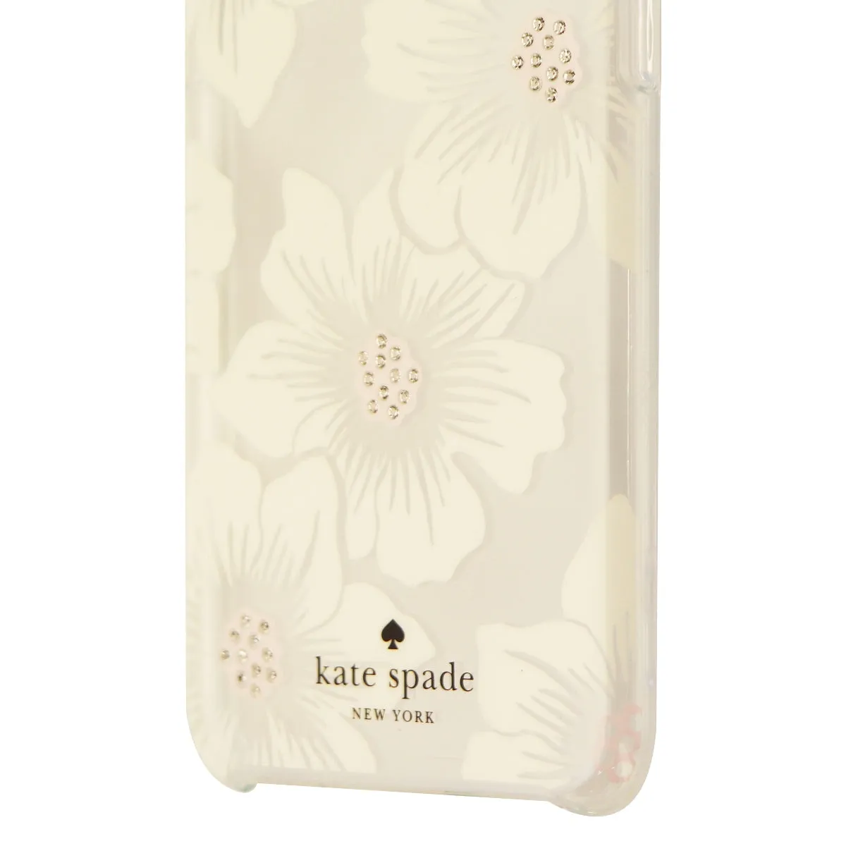 Kate Spade New York Hardshell Case for Apple iPhone X 10 - Clear/White Flowers